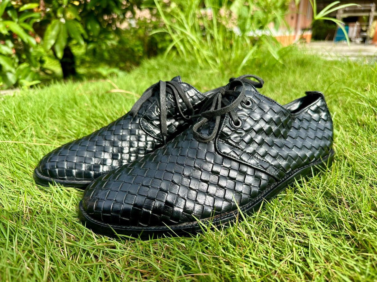Bottega Veneta 19ss プリズム柄のダービーシューズ Bottega Veneta 19ss プリズム柄のダービーシューズ