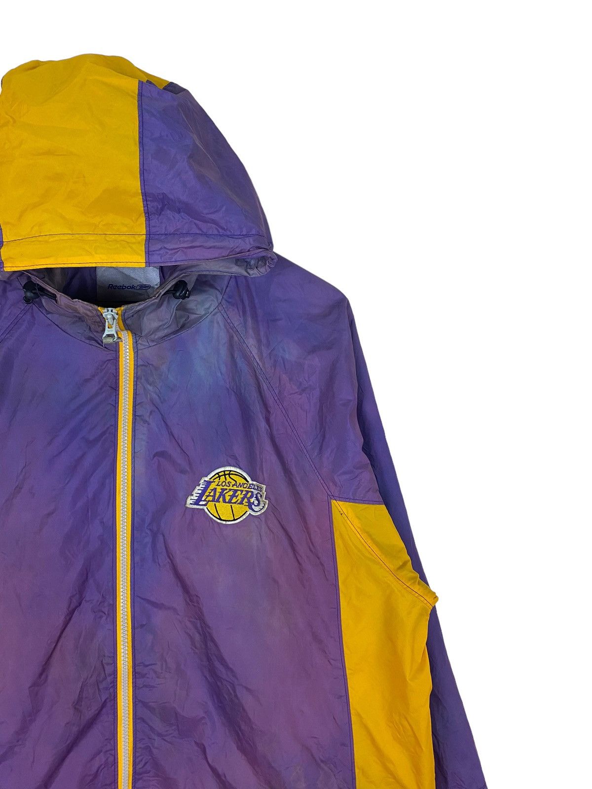 NBA × Reebok Vintage Reebok L.A Lakers Winbreaker Jacket Size US L / EU 52-54 / 3 - 3 Thumbnail
