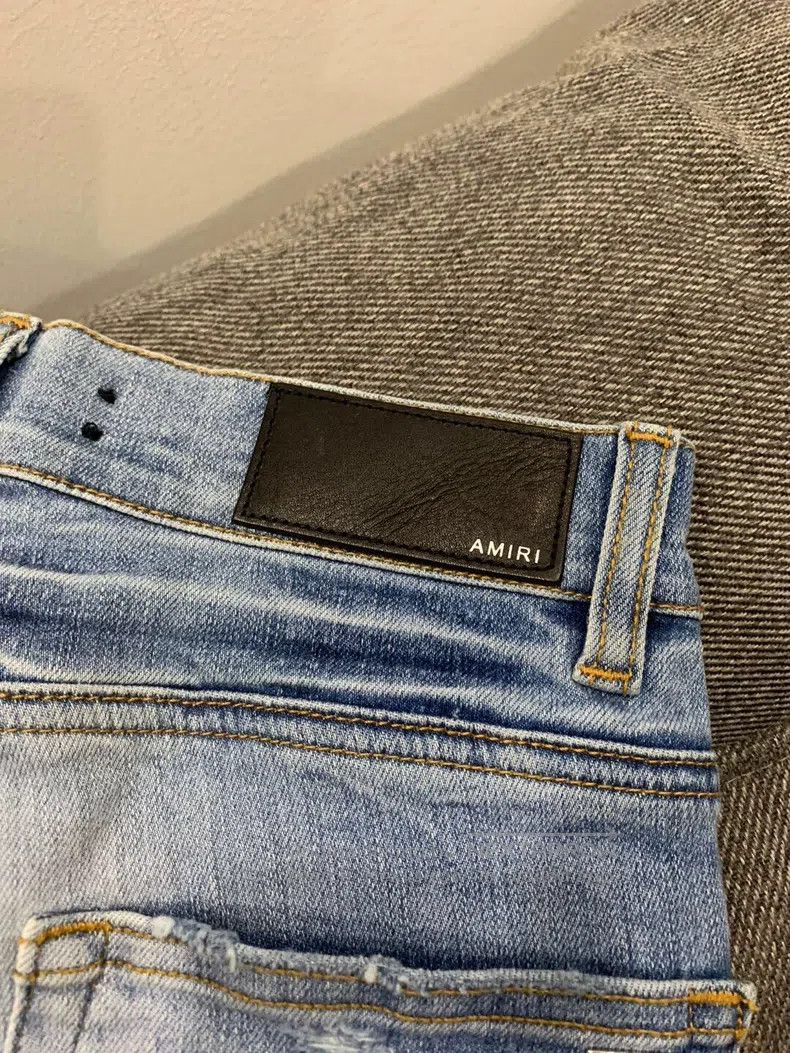 Amiri Amiri Classic Double Knee Destroyed Denim Jeans, Size 28 Size US 28 / EU 44 - 3 Thumbnail