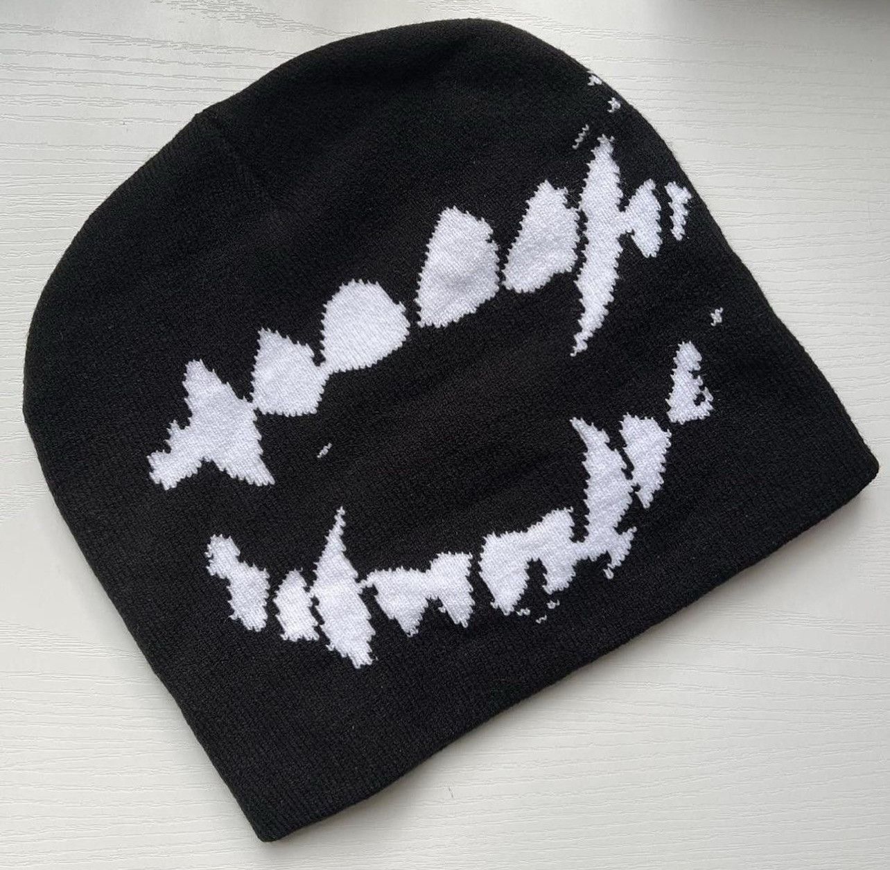 Vintage black dog teeth beanie Size ONE SIZE - 3 Thumbnail