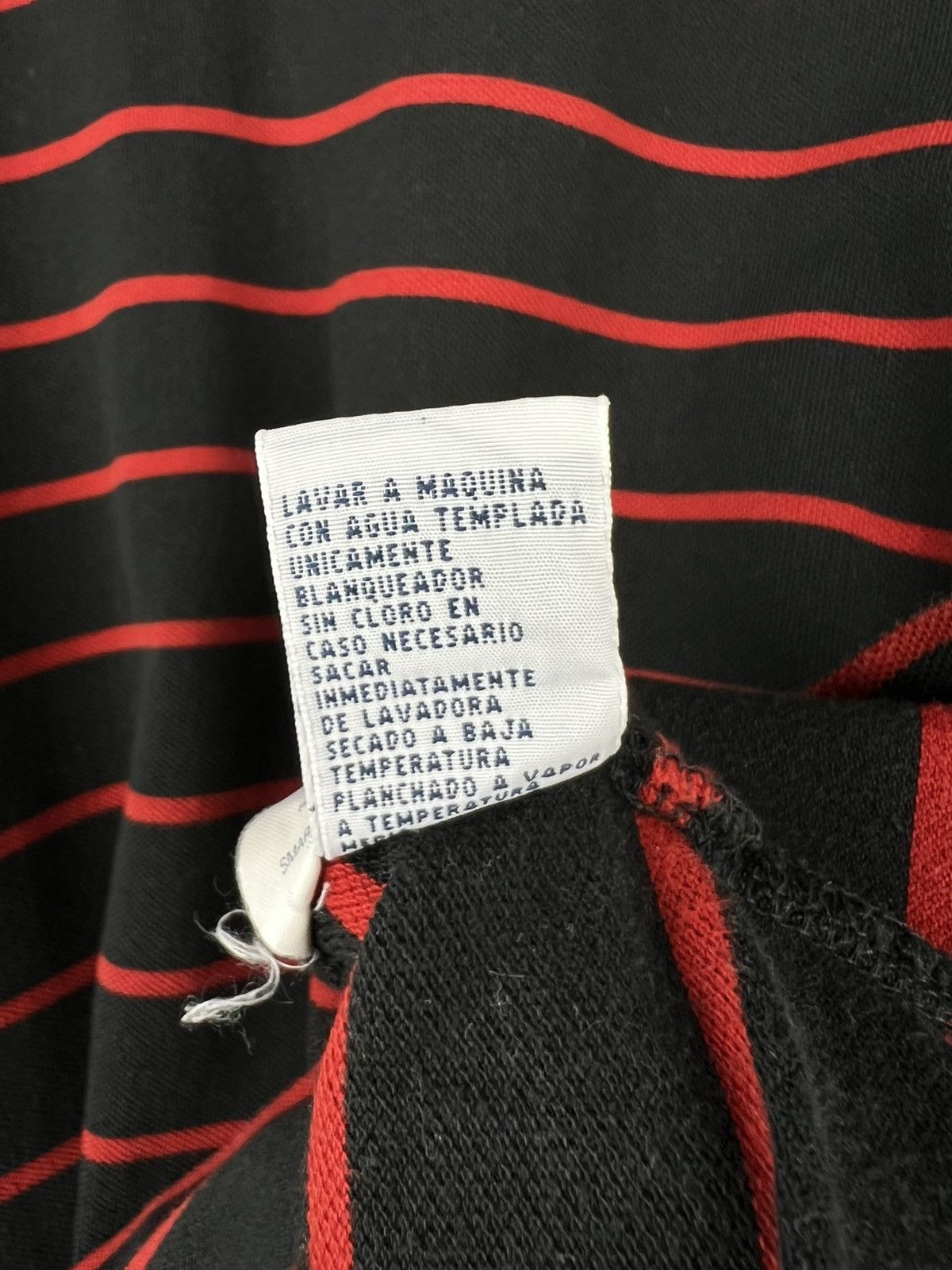 Polo Ralph Lauren × Vintage Polo Ralph Lauren t shirt striped black/red Size US L / EU 52-54 / 3 - 9 Thumbnail