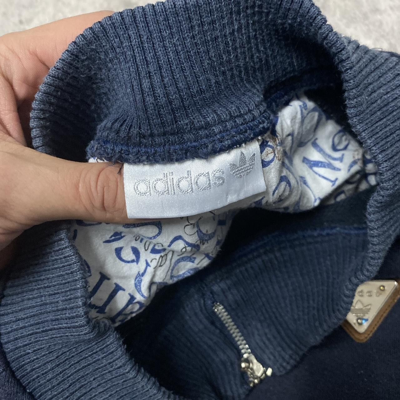 Adidas Navy Adidas quarter zip sweatshirt with gold logo Size US M / EU 48-50 / 2 - 3 Thumbnail