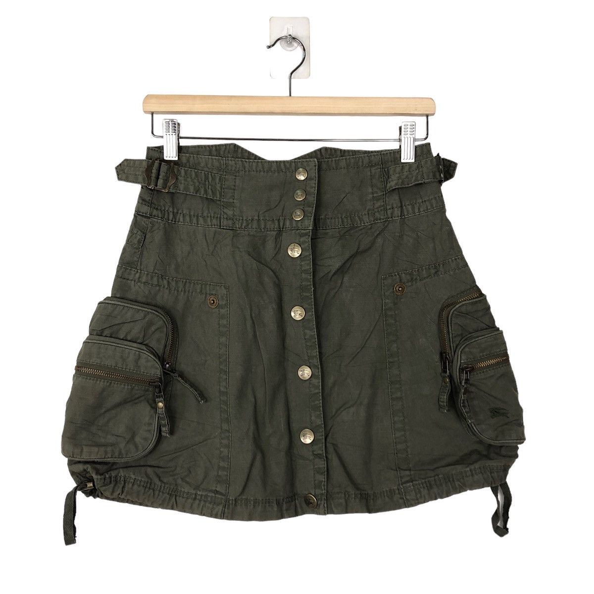 Burberry 🔥RARE DESIGN PUNK STYLE SKIRT CARGO BURBERRY BLUE LABEL Size 26" / US 2 / IT 38 - 1 Thumbnail