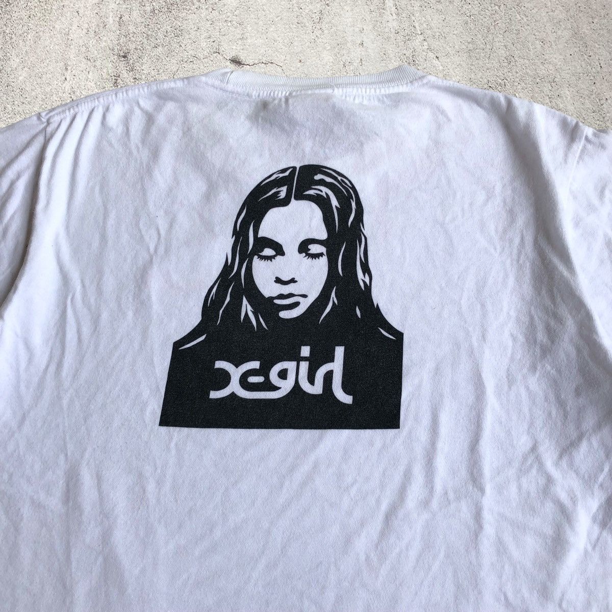 Japanese Brand 2000s X-girl Woman Face Logo HG Style T-shirt White Size US M / EU 48-50 / 2 - 3 Thumbnail