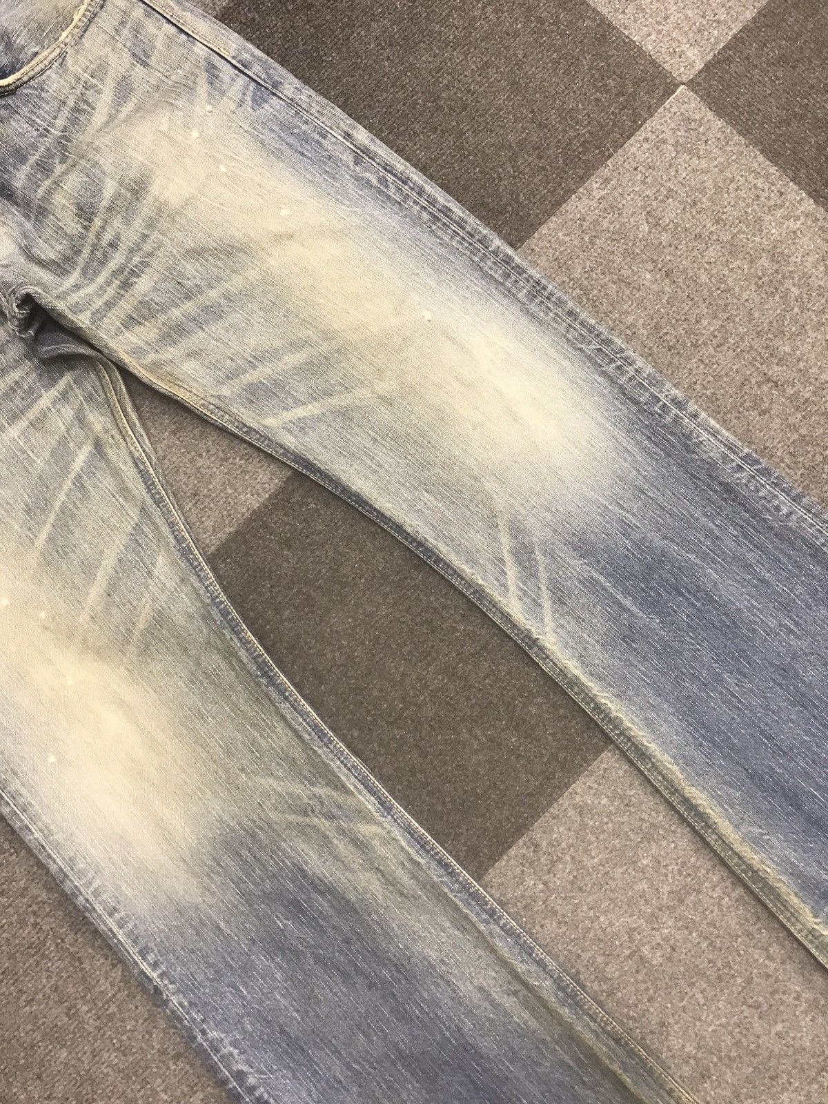 Edwin 💥FLARE💥 EDWIN Rusty Distressed Denim Size US 35 - 6 Thumbnail
