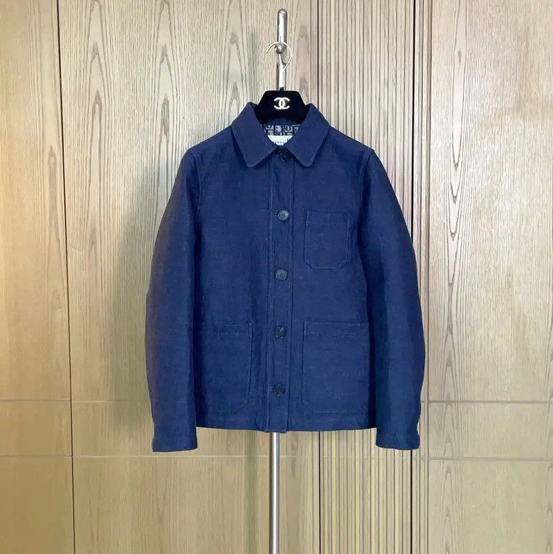Dior Dior Blue Cotton Embroidered Women's Jacket 0089 Size S / US 4 / IT 40 - 1 Thumbnail