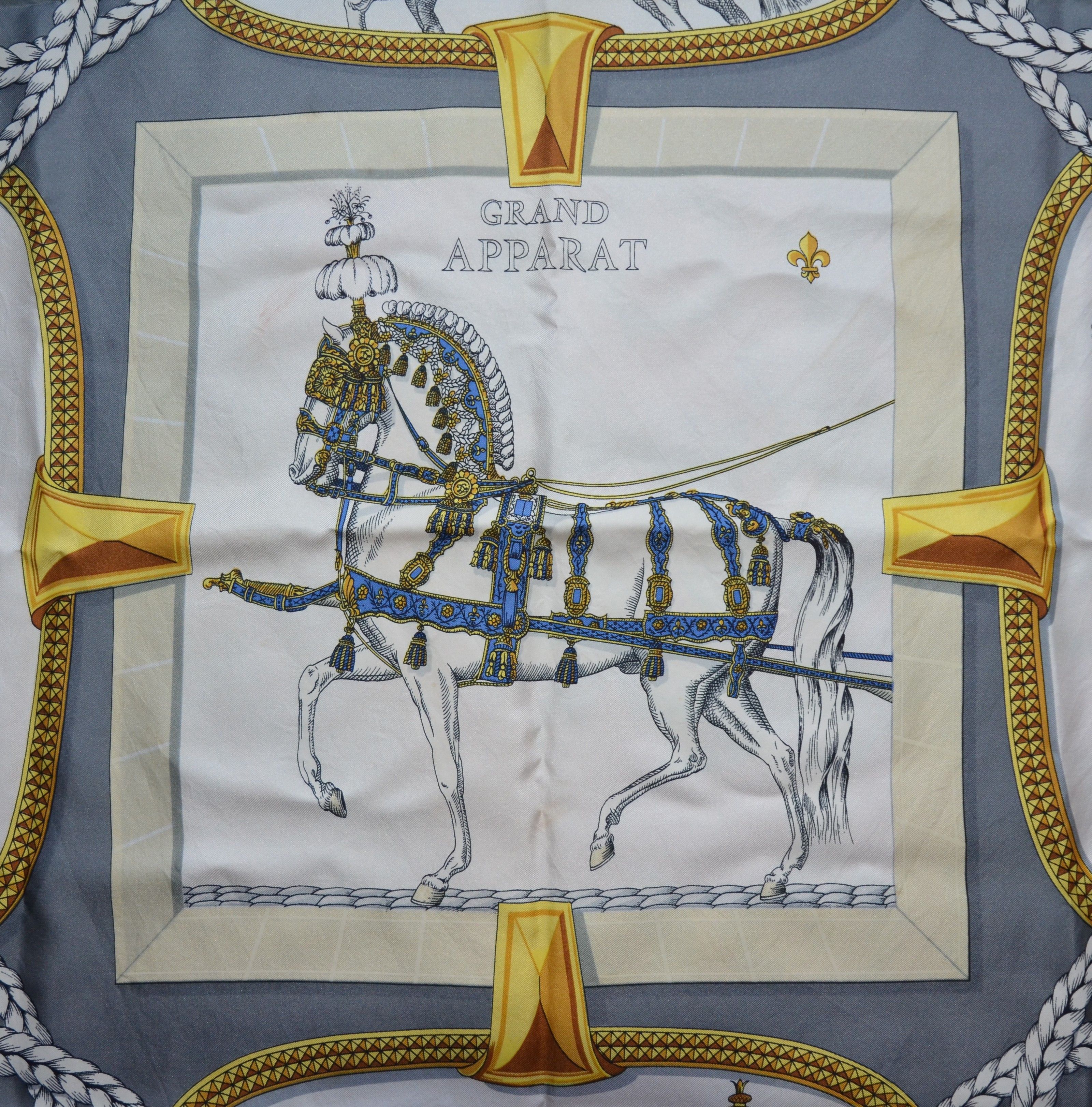 Hermes Authentic Hermes Paris Grand Apparat Jacques Eudel 1962 Silk Size ONE SIZE - 2 Thumbnail