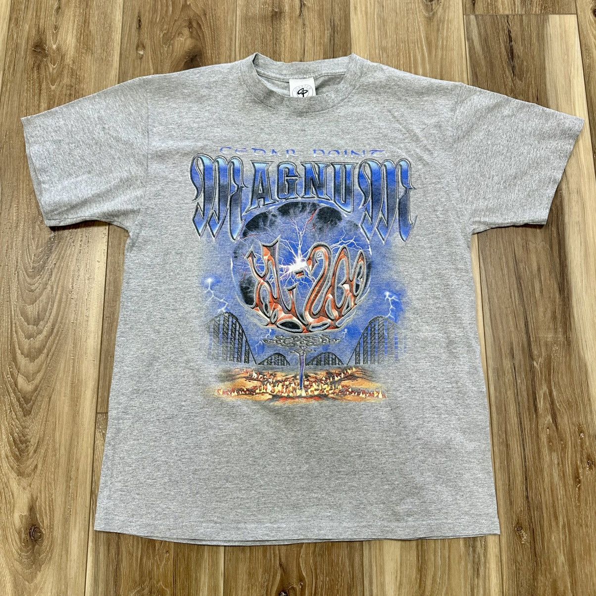 Vintage Vintage 90s Y2K Cedar Point Magnum XL-200 Graphic Tee Shirt Size US L / EU 52-54 / 3 - 1 Thumbnail