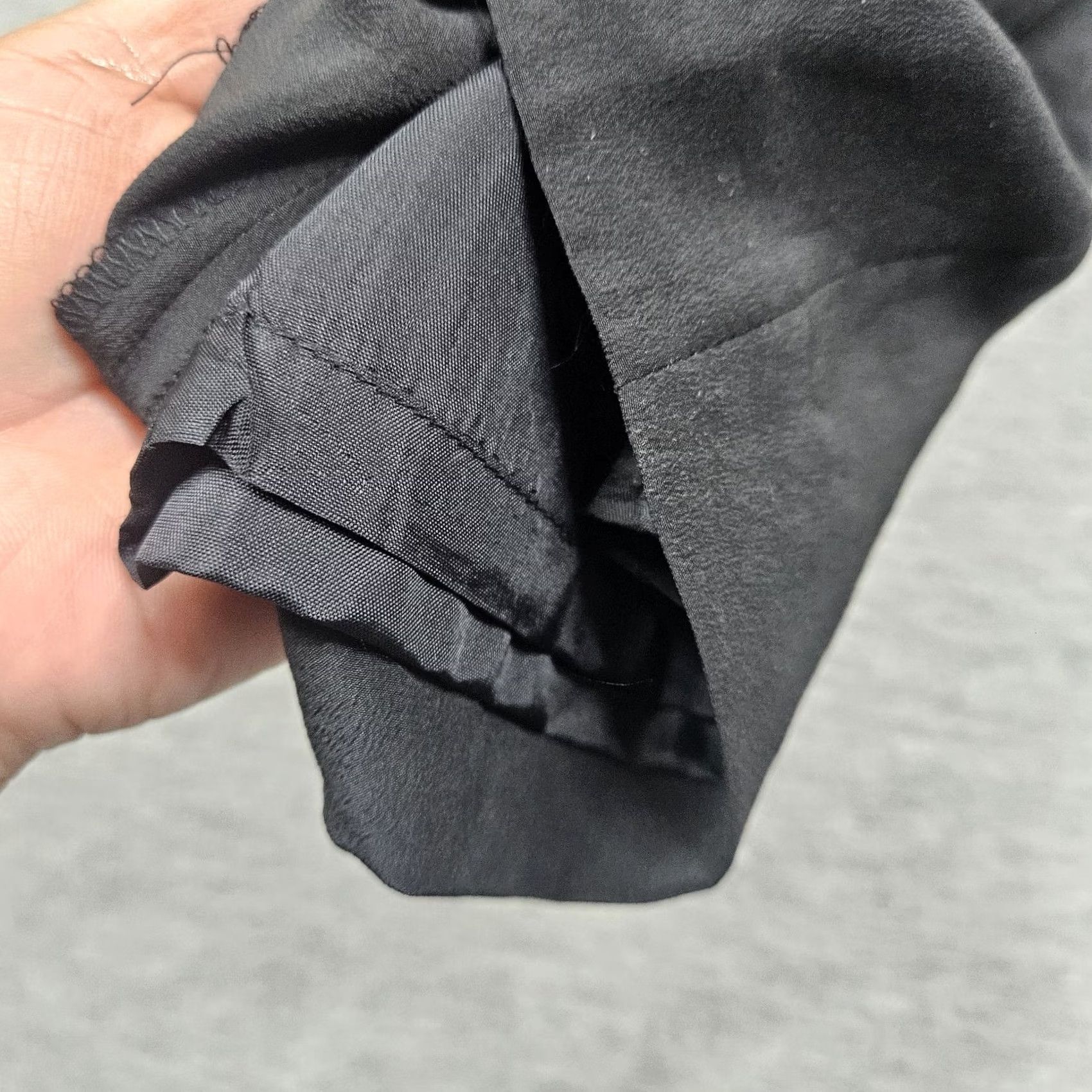 Vintage GANTOS Black 100% Silk Side Zipper Lining Pants Women's Size 8P Petite Size 30" / US 8 / IT 44 - 5 Thumbnail