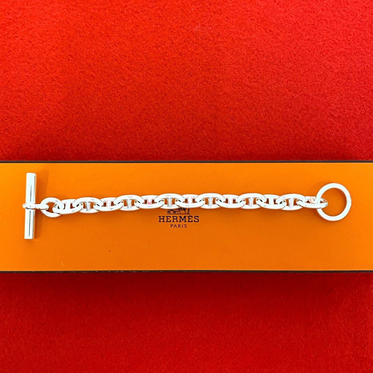 Hermes Hermes Hermes Chaine d'Ancre Silver 925 Bracelet Size 13 Metal Bracelet DUTY FREE for USA Size ONE SIZE - 1 Thumbnail