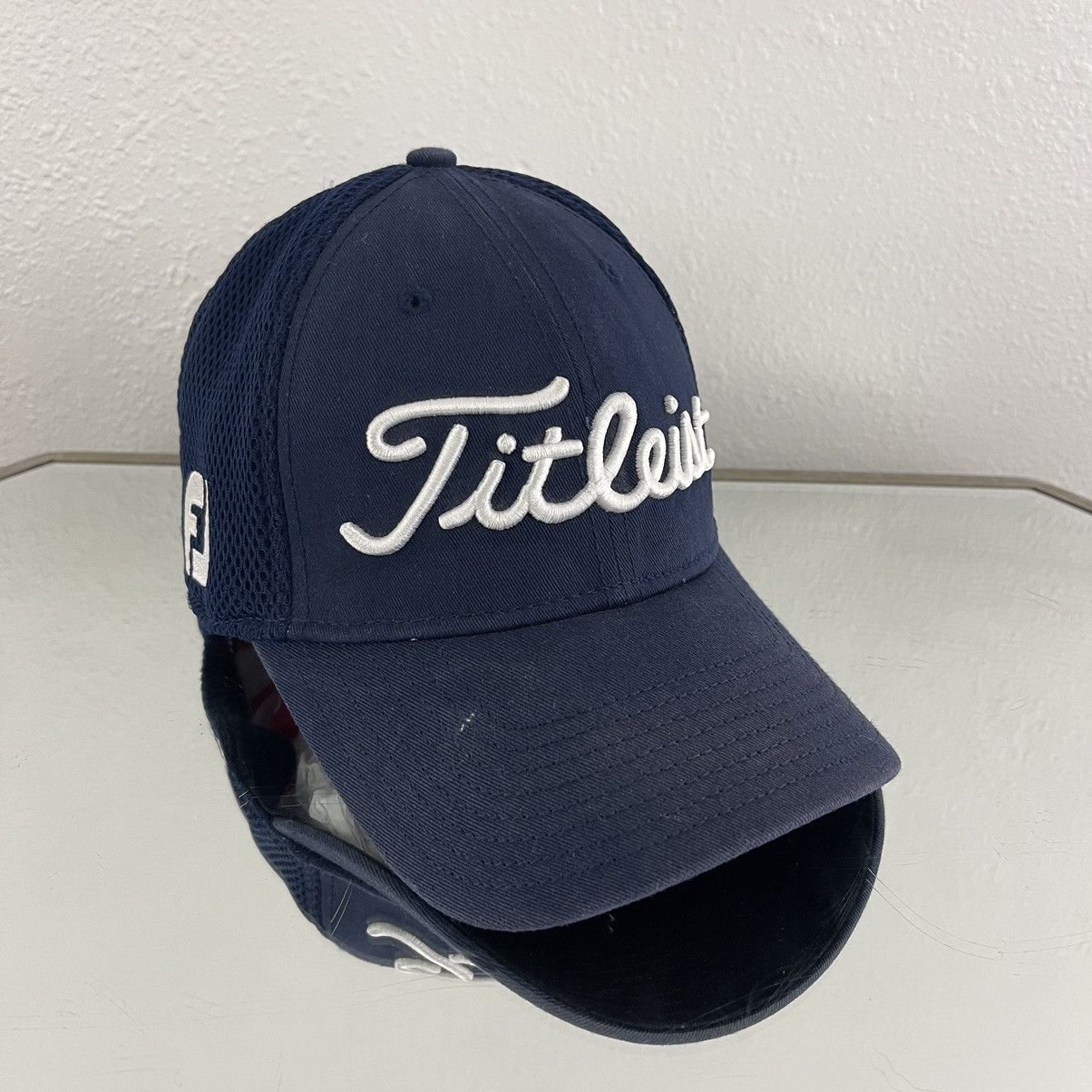 Titleist TITLEIST Navy Blue White Unisex Tour Elite Baseball Cap Hat Size ONE SIZE - 1 Thumbnail