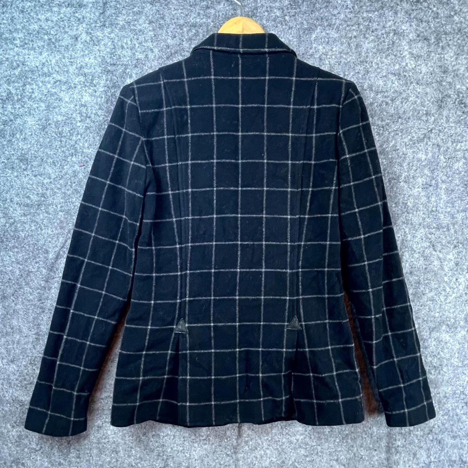 Joie Joie Blazer Women Medium Black Plaid Academia College Preppy Size M / US 6-8 / IT 42-44 - 2 Thumbnail
