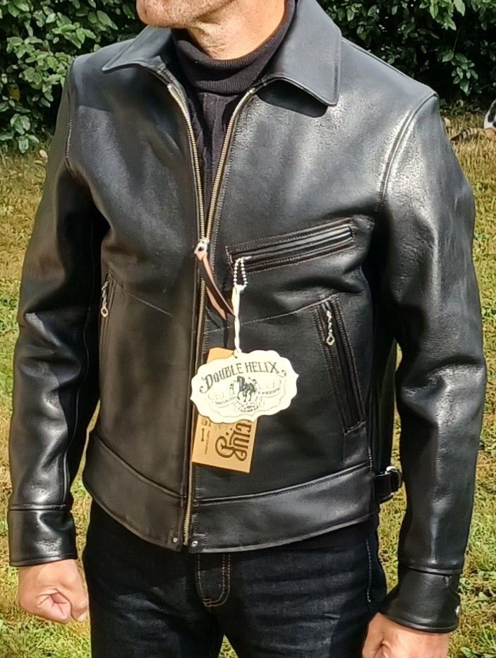 DOUBLE HELIX Leather jacket Double Helix Hugging the Curve 38 new Size US S / EU 44-46 / 1 - 2 Thumbnail