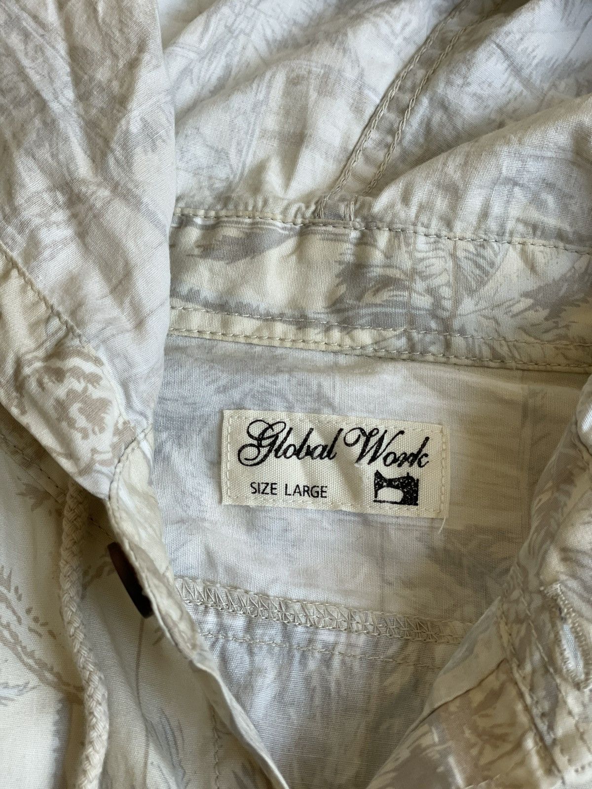 Global Work × Japanese Brand Global Work hooded shirt Japanese brand Size US M / EU 48-50 / 2 - 7 Thumbnail