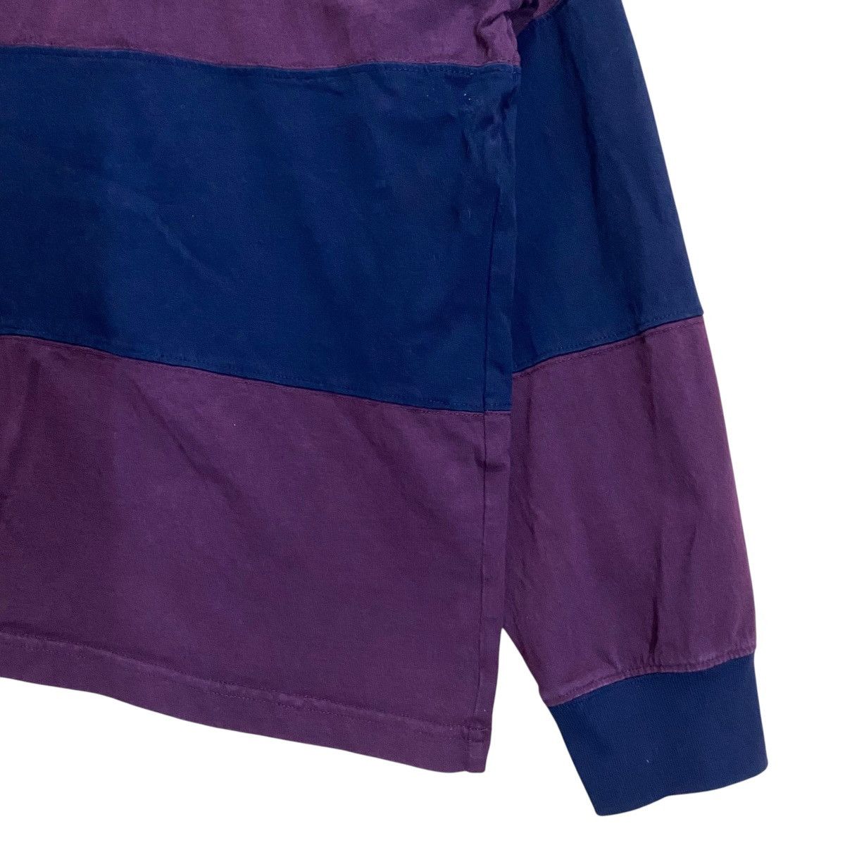 Japanese Brand × Polo Ralph Lauren × Vintage Polo Rugby Stripe Baggy Medium Size Size US L / EU 52-54 / 3 - 5 Thumbnail
