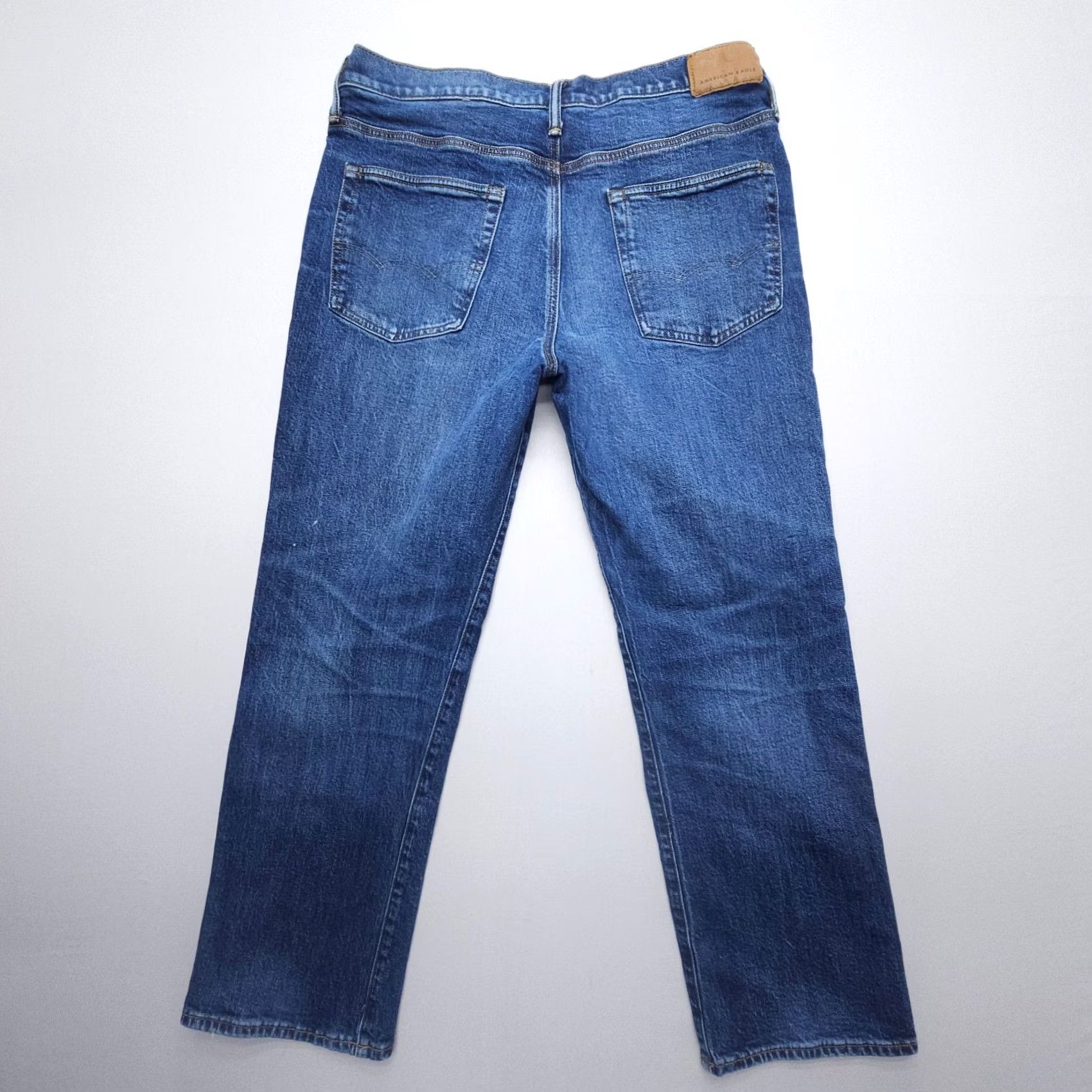American Eagle Outfitters American Eagle Outfitters Jeans Relaxed Straight Mens 32 x 28 Dark Wash Denim Flex 5-Pocket Pockets Blue Straight Vintage: No Size US 32 / EU 48 - 2 Thumbnail