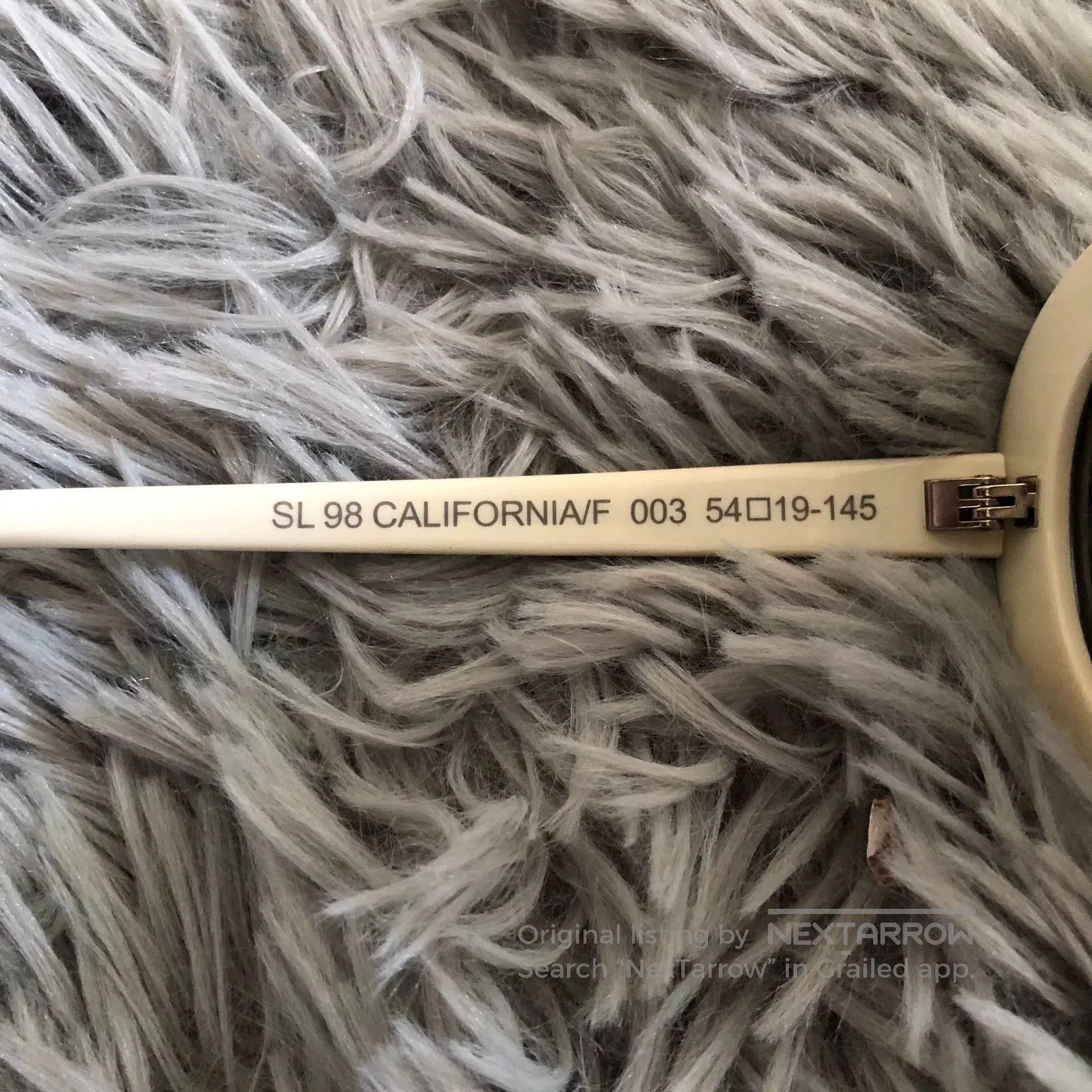 Saint Laurent Paris Saint Laurent SL98 16SS Ivory Sunglasses. Size ONE SIZE - 6 Thumbnail