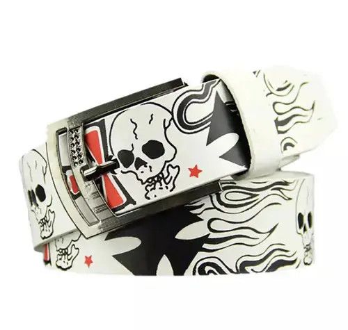 VIBE Scull white belts Size ONE SIZE - 2 Thumbnail