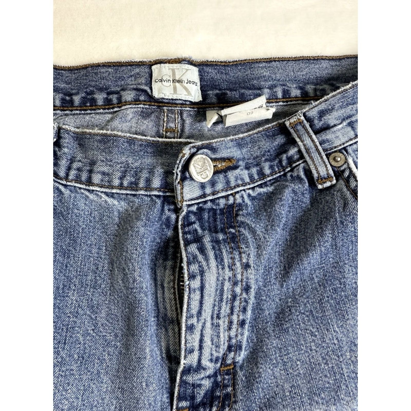 Calvin Klein Calvin Klein Women's Jeans Size 16 Regular Bootcut Light Blue Wash Denim with Logo Accents Size 38" / US 16 / IT 52 - 2 Thumbnail