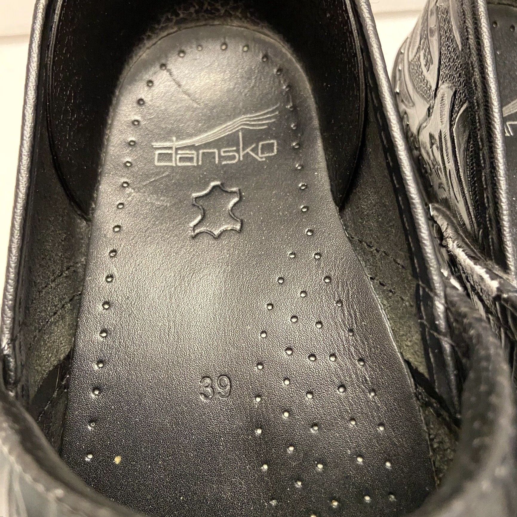 Dansko Dansko Black Floral Pattern Women’s 39 906020202 Size ONE SIZE - 5 Thumbnail
