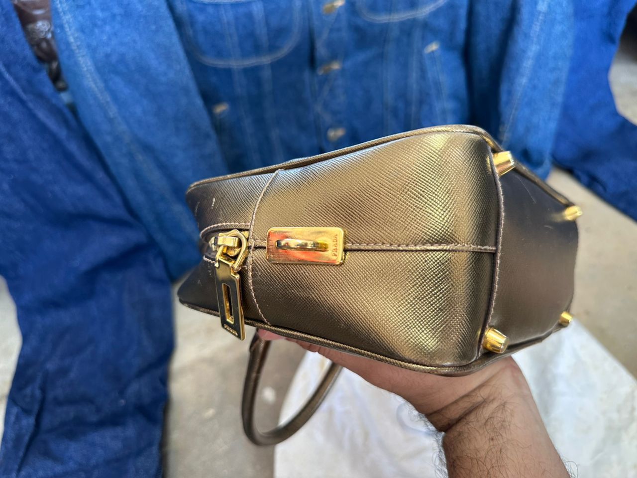 Prada Prada Bauletto Handbag Size ONE SIZE - 8 Thumbnail