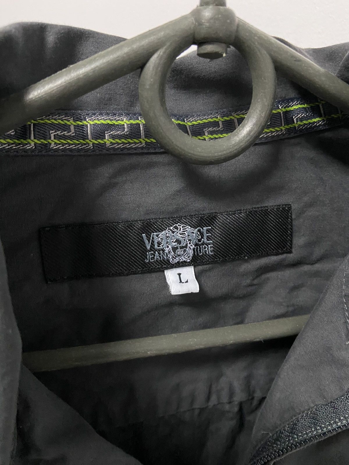 Versace × Vintage Versace Jacket Vintage small Logo Button Ups Zip Luxury Size US L / EU 52-54 / 3 - 5 Thumbnail