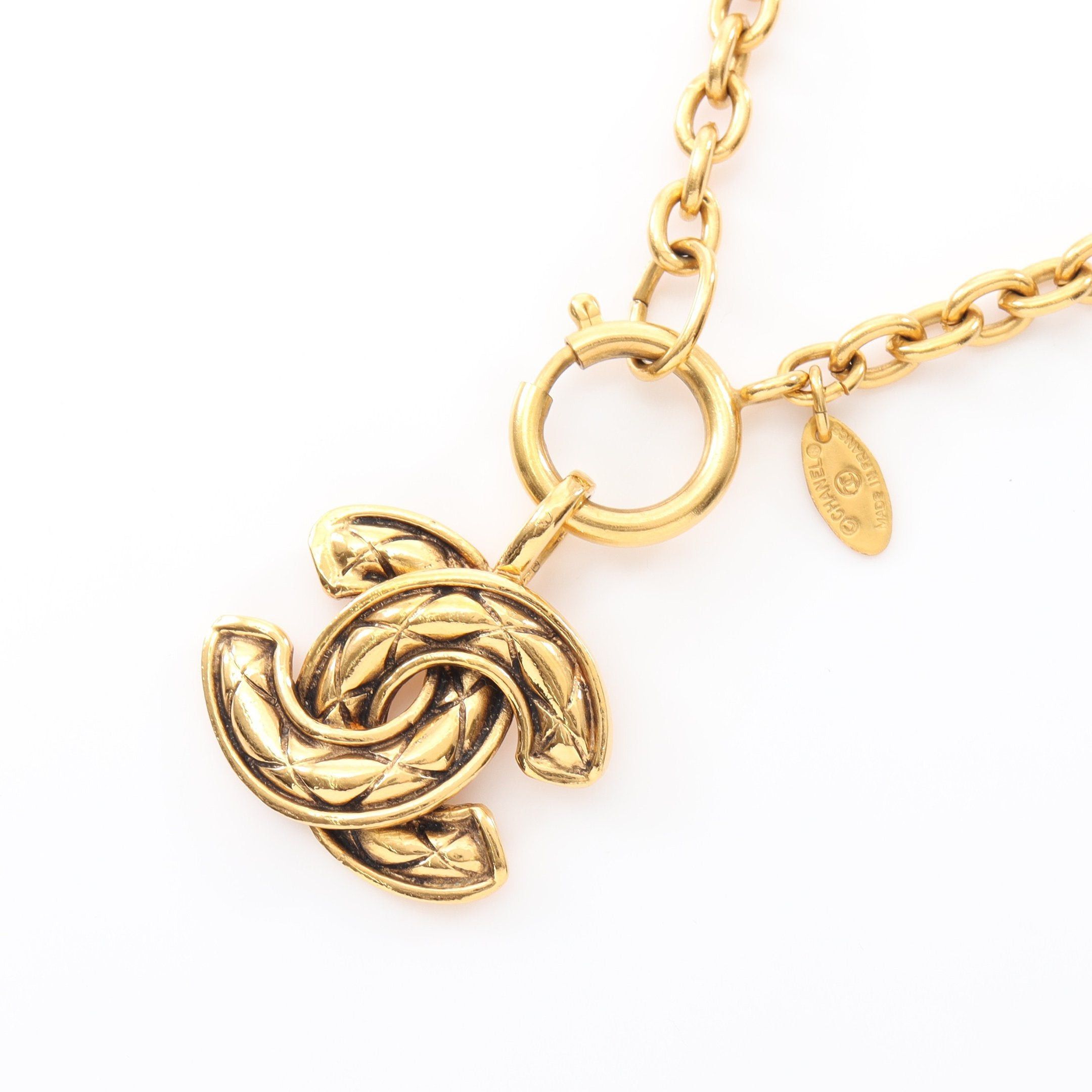 Chanel Chanel Coco Mark Necklace Gp Gold 3857 Size ONE SIZE - 1 Thumbnail