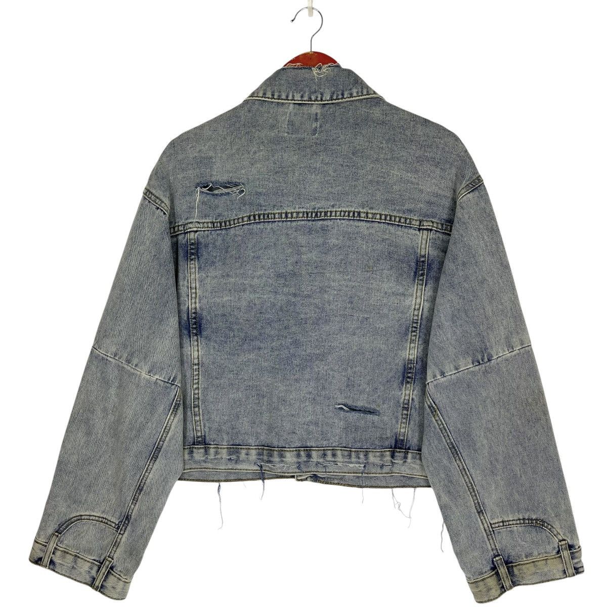 Boohoo Boohoo Distressed Deconstructed Denim Jacket Size M / US 6-8 / IT 42-44 - 2 Thumbnail