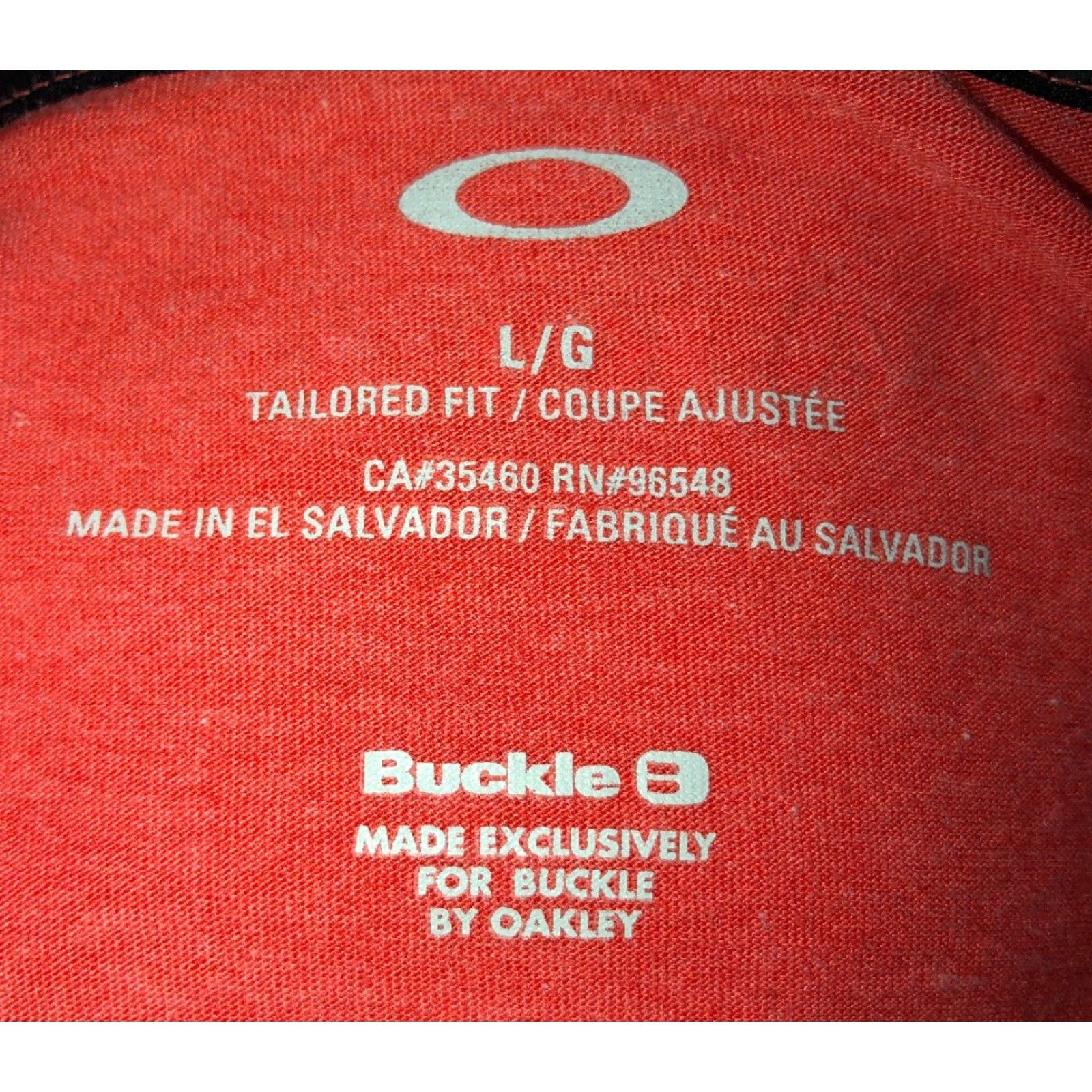 Oakley Oakley Mens Orange Tailored Fit Golf Polo Shirt L Shirt Rugby Polo Buckle Button-Up Size L Size US L / EU 52-54 / 3 - 5 Thumbnail
