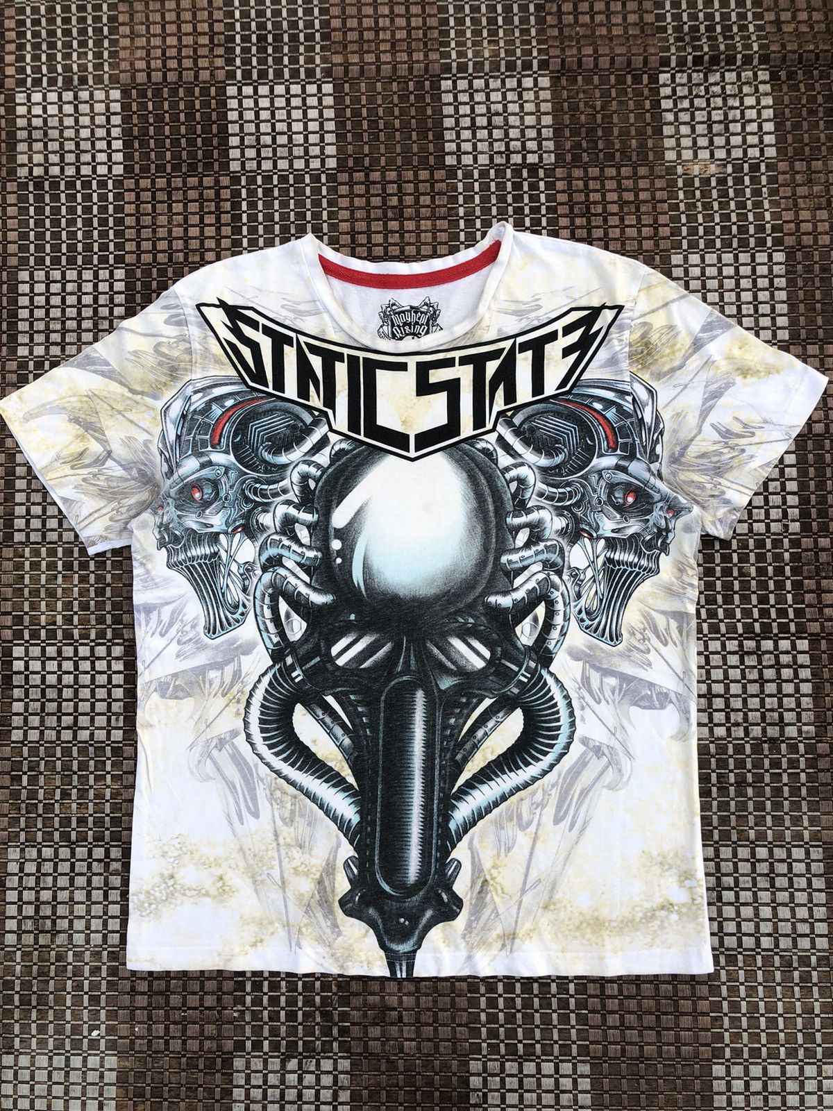 Affliction × Ed Hardy × Vintage RARE OVP Mayhem Rising STATIC STATE Tshirt Size US XL / EU 56 / 4 - 1 Thumbnail