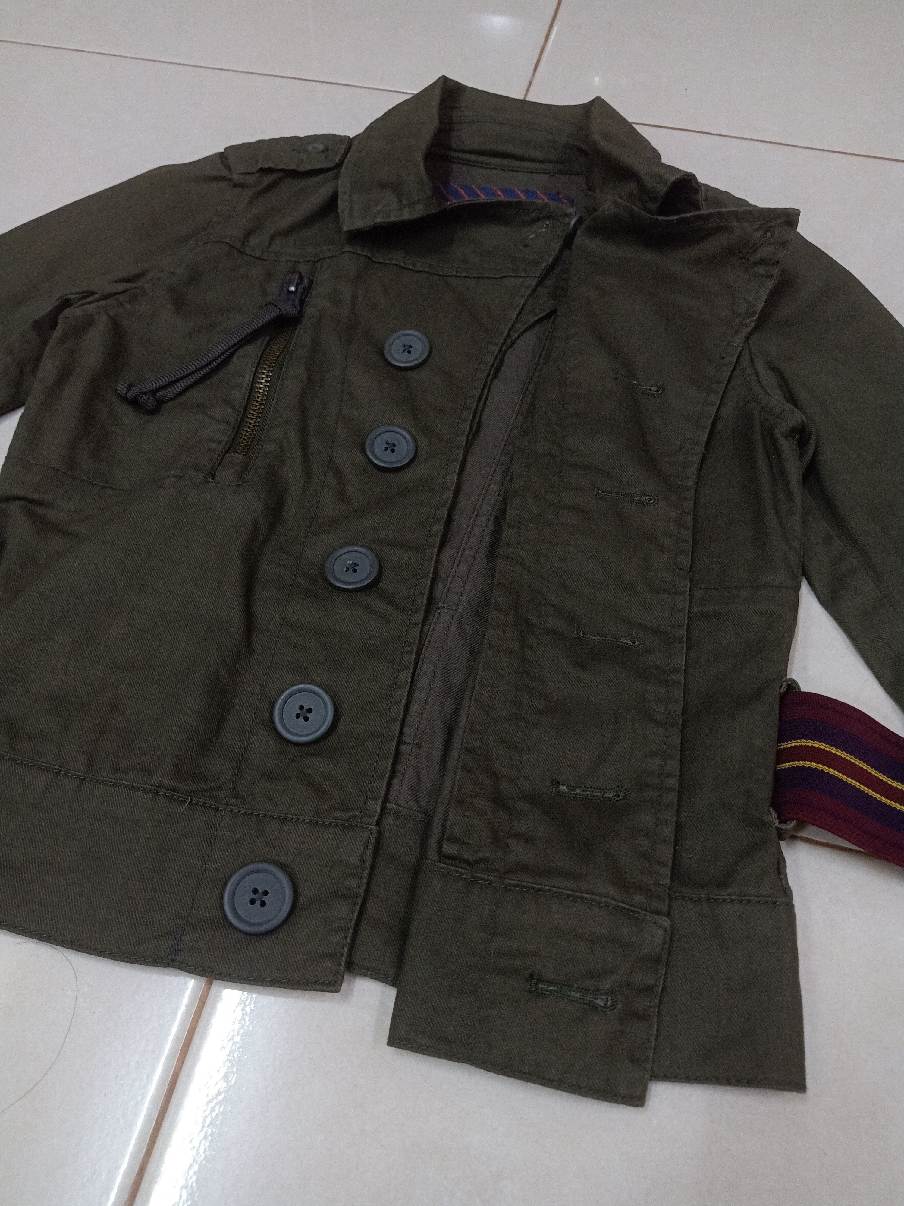 Levi's LEVI'S Positively Superior Green Military S Crop Jacket Size S / US 4 / IT 40 - 7 Thumbnail