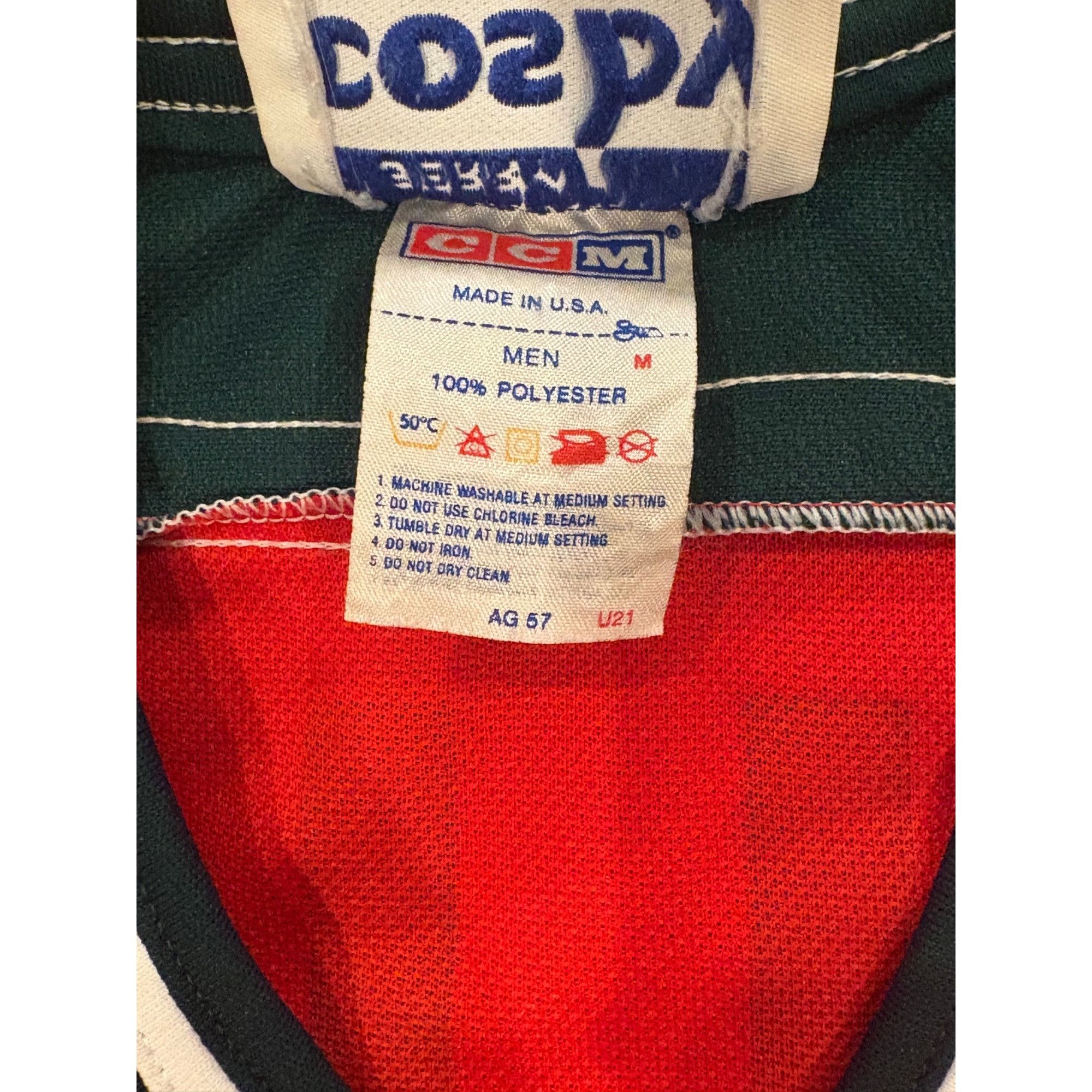 Ccm Vintage 80s Gerry Cosby CCM New Jersey Devils Kirk Muller #9 Size US M / EU 48-50 / 2 - 7 Thumbnail