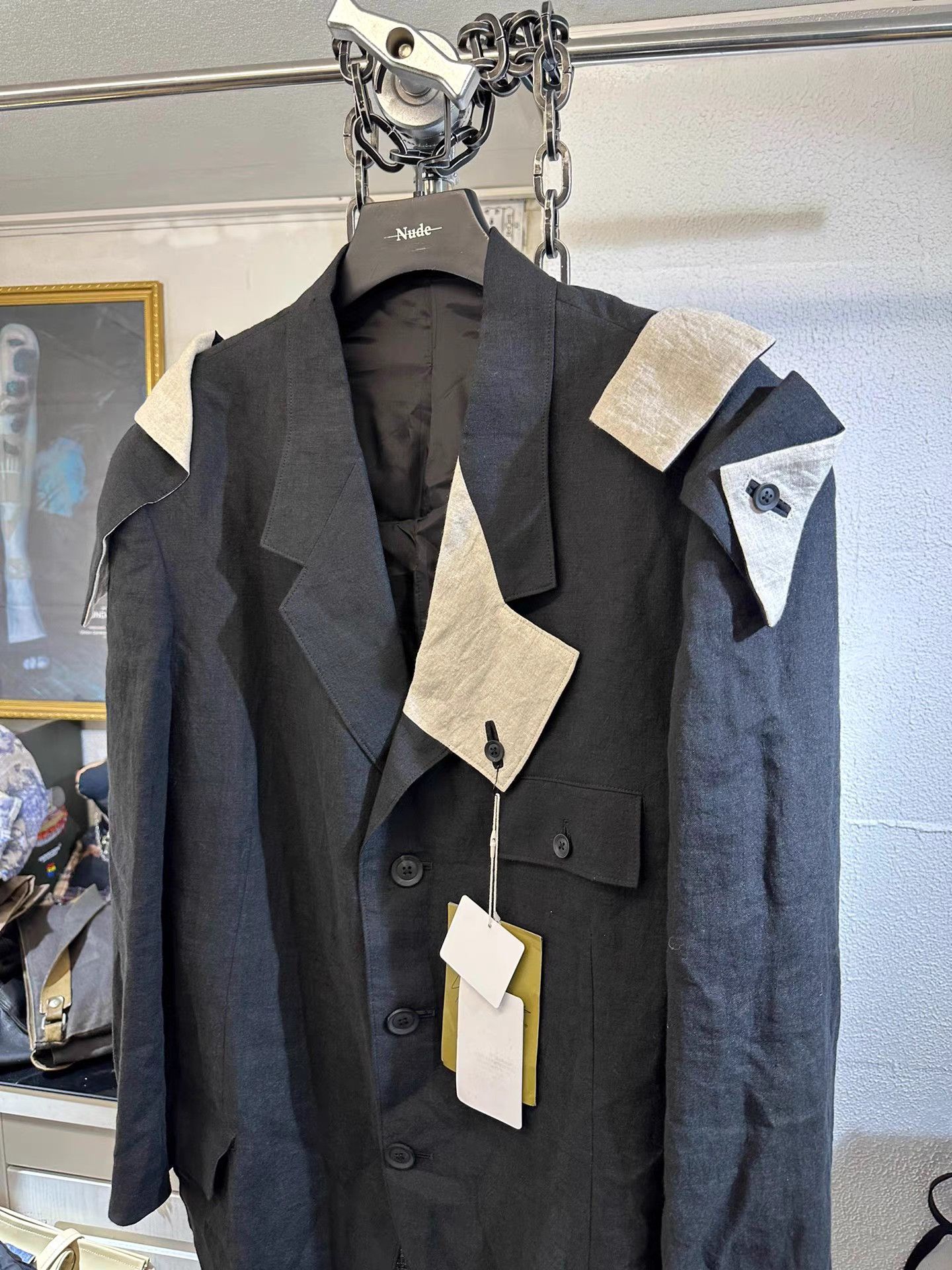 Yohji Yamamoto yohji yamamoto pour homme 22SS Linen Blazer K20 Size US M / EU 48-50 / 2 - 2 Thumbnail