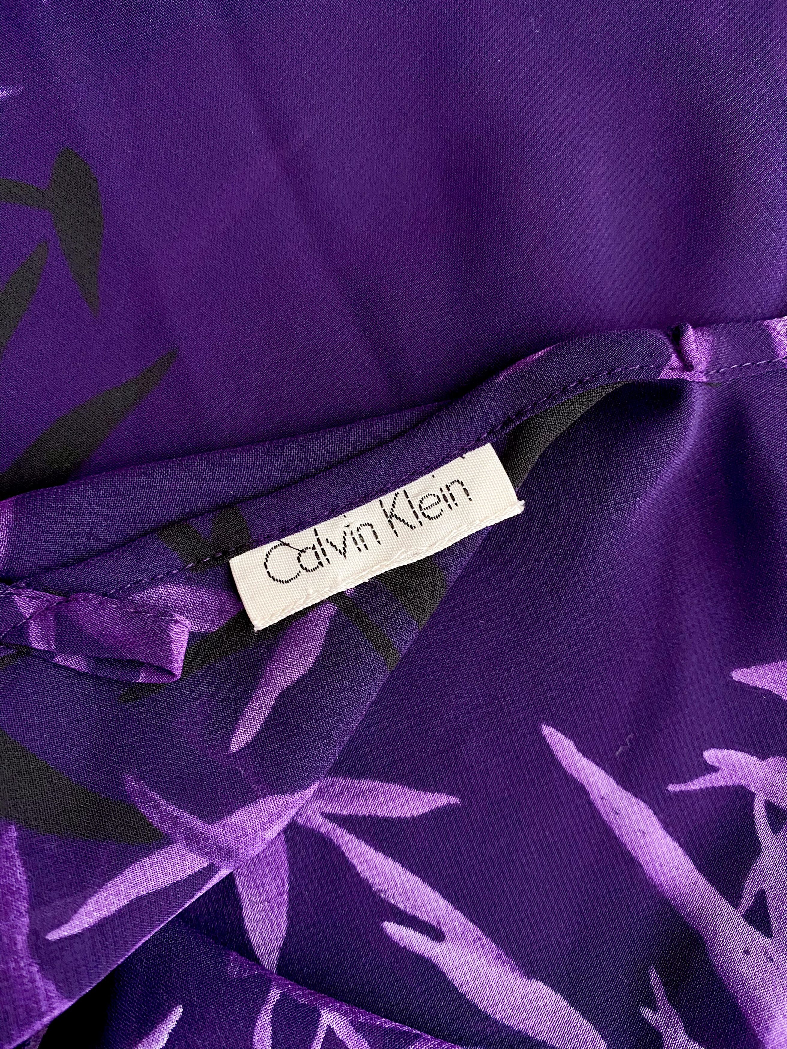 Calvin Klein Calvin Klein - Purple Sheer Nightgown Size ONE SIZE - 8 Thumbnail