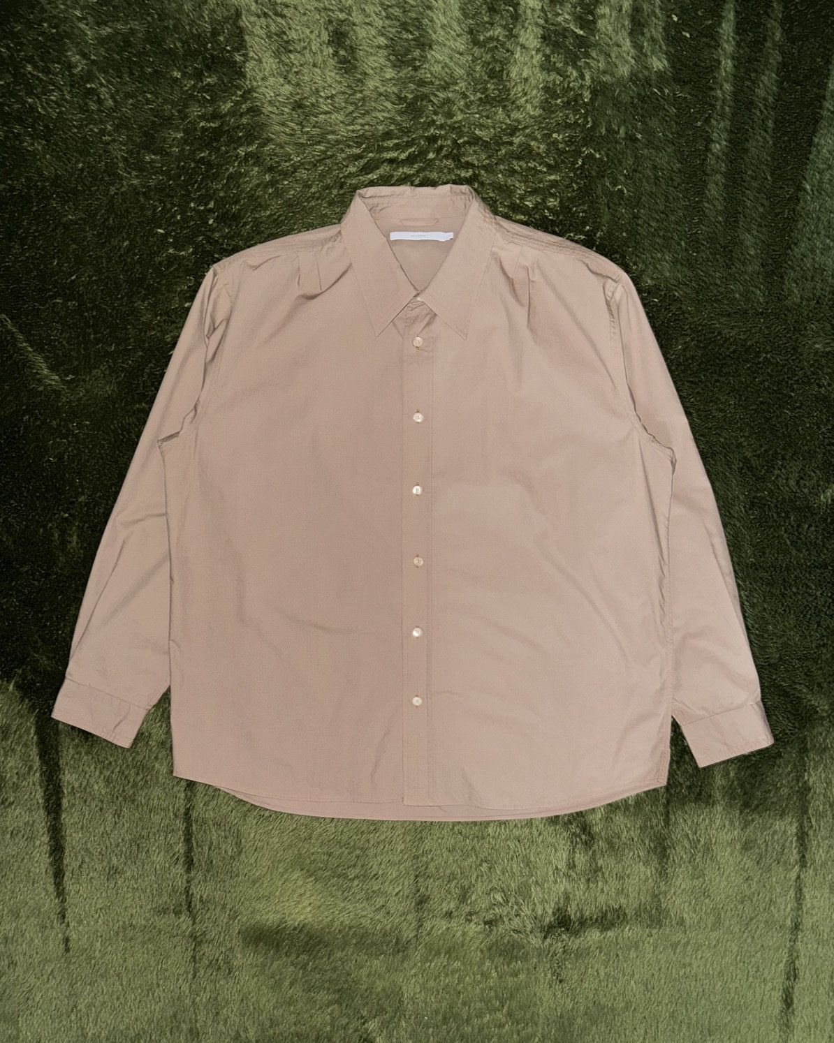 Japanese Brand [L] SHIRTER Stitch Detail Loose-Fit Shirt – Beige Size US L / EU 52-54 / 3 - 1 Thumbnail