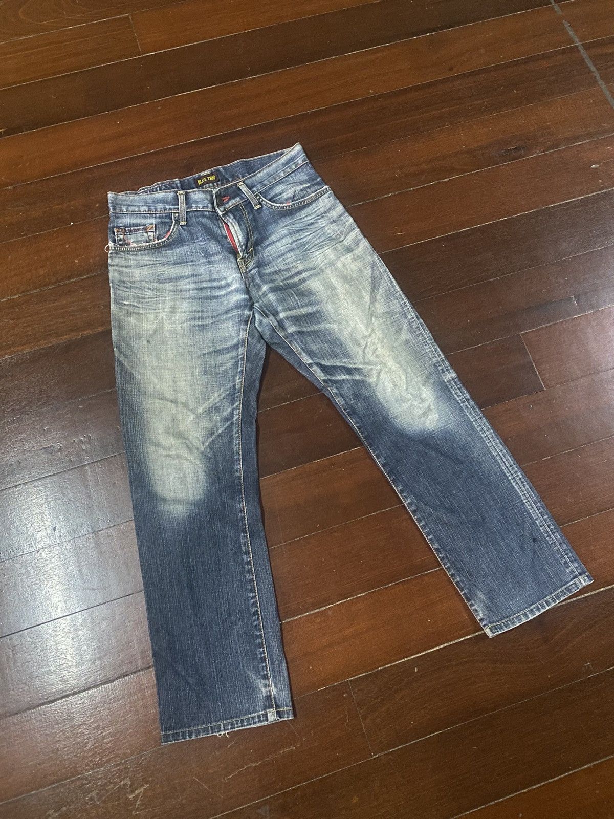 Edwin Flare Edwin blue trip Mudwash Rusty Distress Jean Size US 33 - 2 Thumbnail