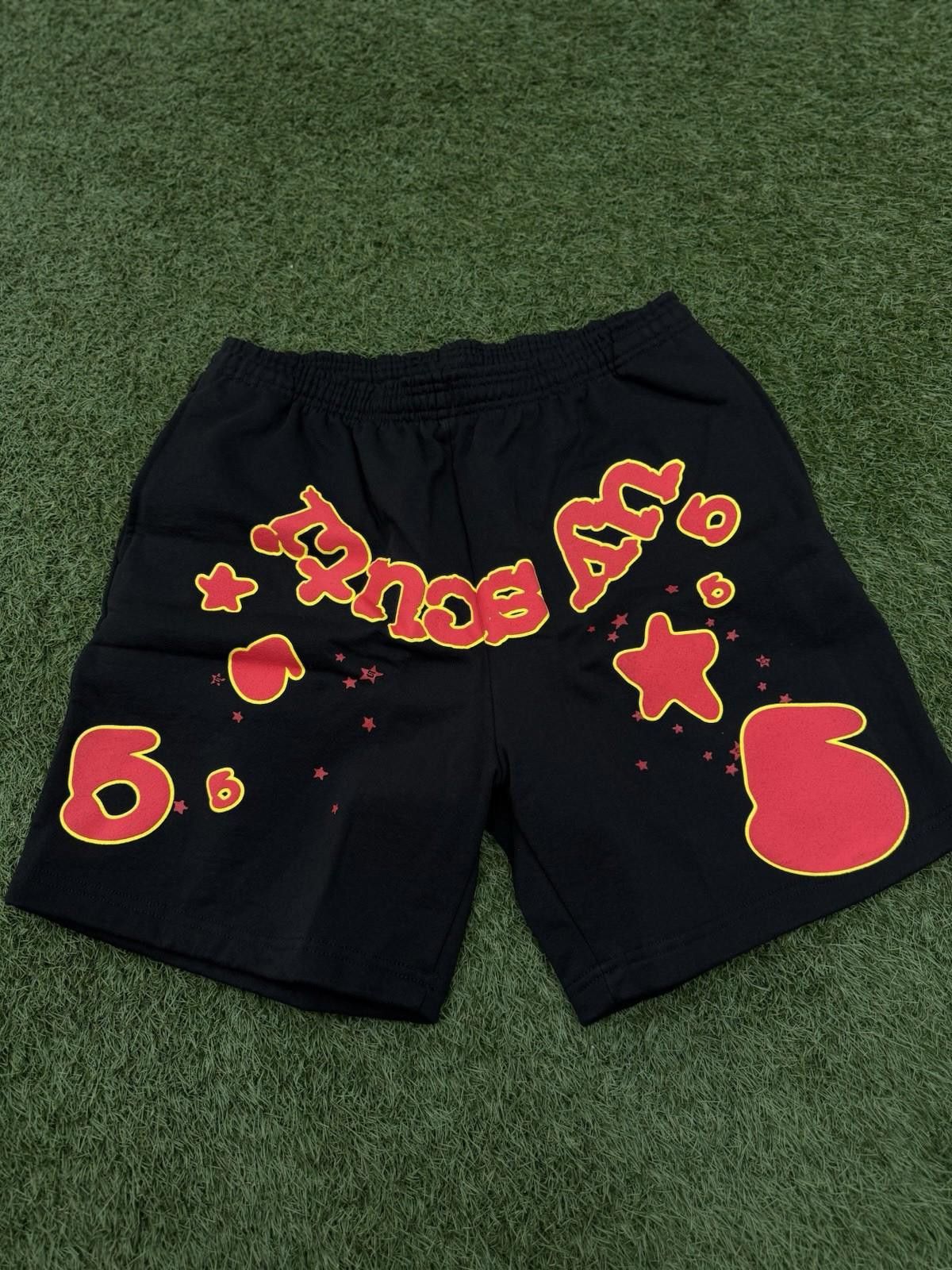 Sp5der Sp5der OG Web V2 Phantom Sweatshort “Black Red” 2025 (Large) Size US 34 / EU 50 - 1 Thumbnail
