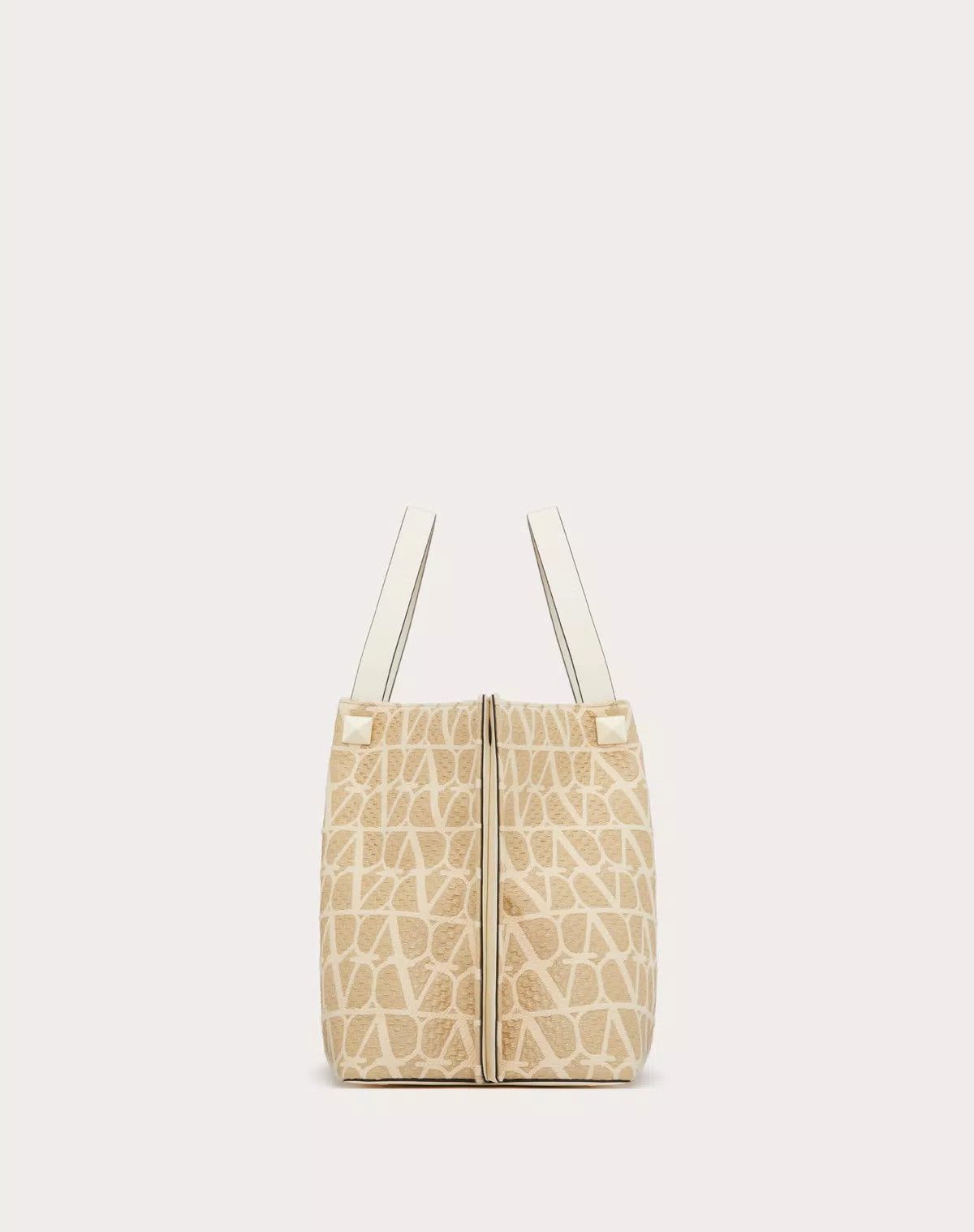 Valentino oc11z0725 Size:OS/Iconographe Raffia Shopping Bag in Beige Size ONE SIZE - 4 Thumbnail
