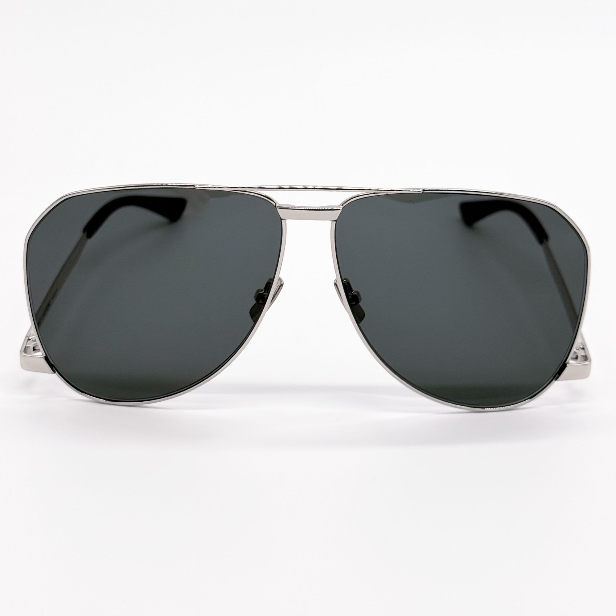 Saint Laurent Paris NEW SAINT LAURENT SUNGLASSES SL690 DUST 002 MEN SILVER EYEWE Size ONE SIZE - 4 Thumbnail