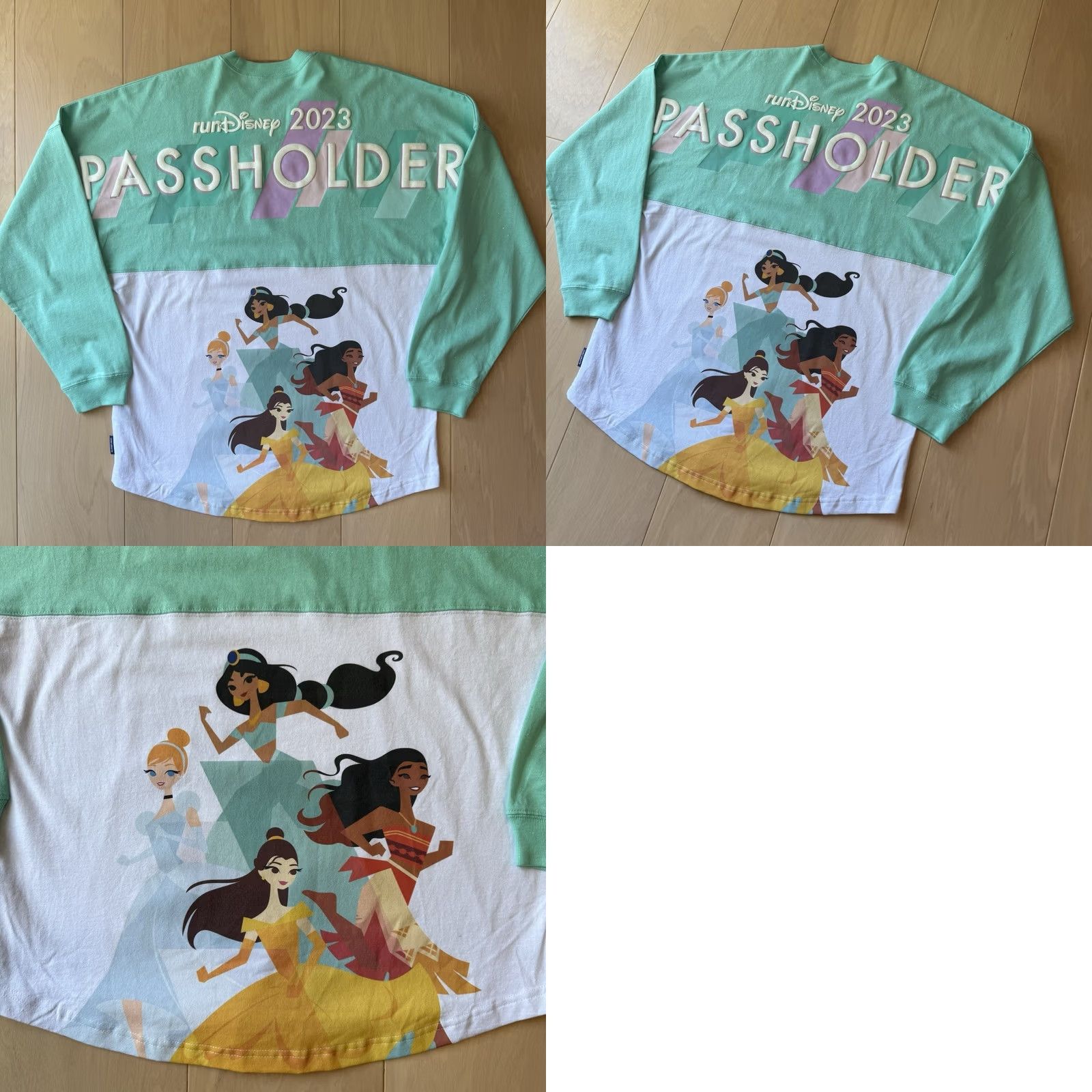 Disney Disney Parks RunDisney Passholder Spirit Jersey Shirt Small Multicolor Princess Womens Size US S / EU 44-46 / 1 - 8 Thumbnail
