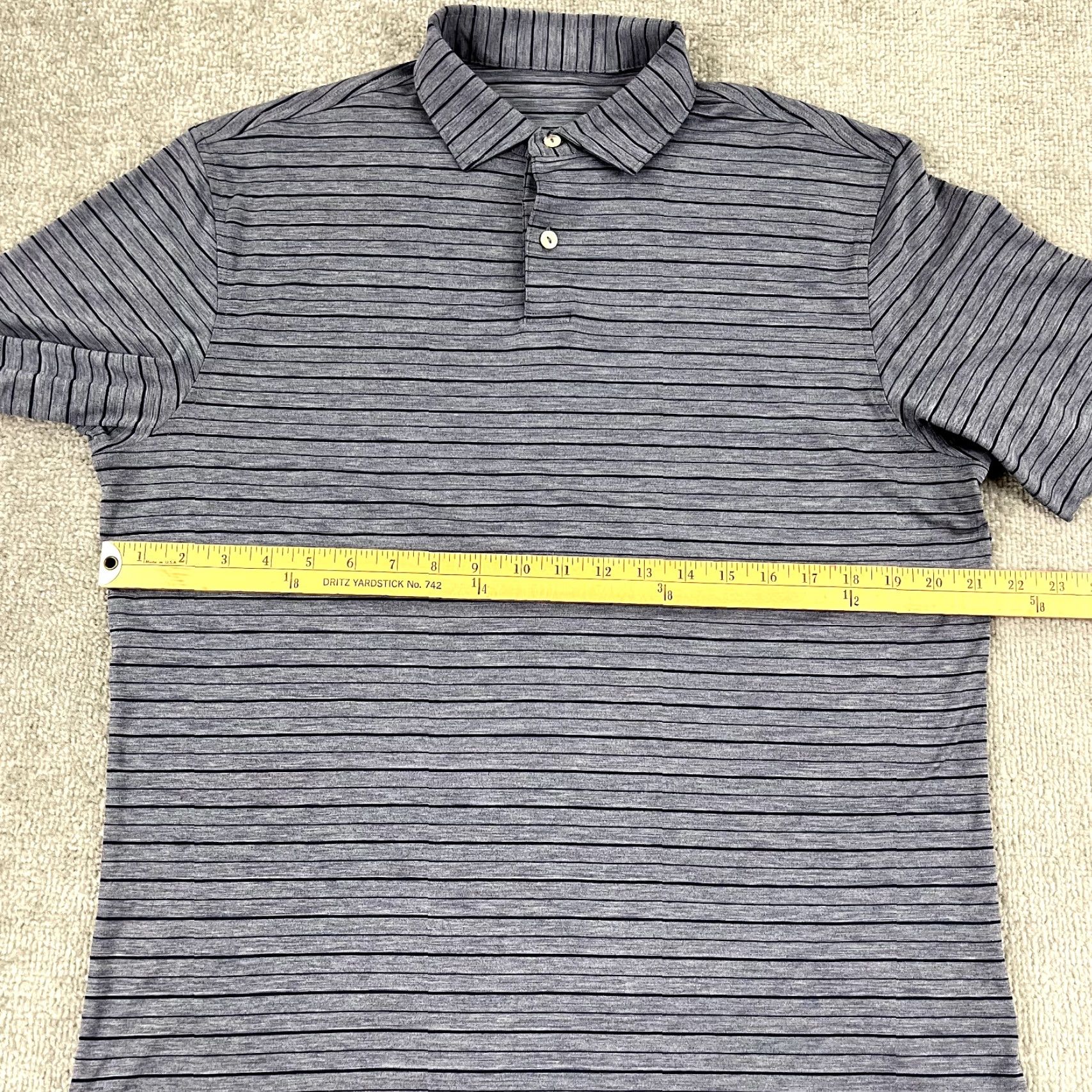 Peter Millar PETER MILLAR Polo Shirt Mens M Lightweight Performance Golf Sport Blue Size US M / EU 48-50 / 2 - 3 Thumbnail
