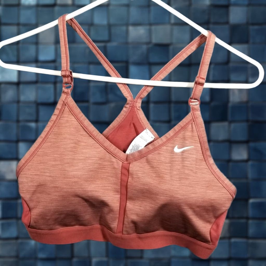 Nike Nike Dri-FIT Indy V-Neck Womens Bra L Pink Size ONE SIZE - 1 Thumbnail