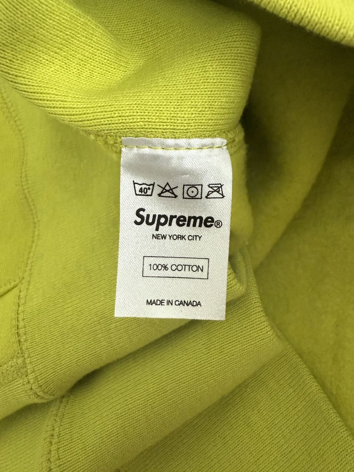 Supreme Supreme Box Logo Hooded Sweatshirt Acid Green Size US L / EU 52-54 / 3 - 3 Thumbnail