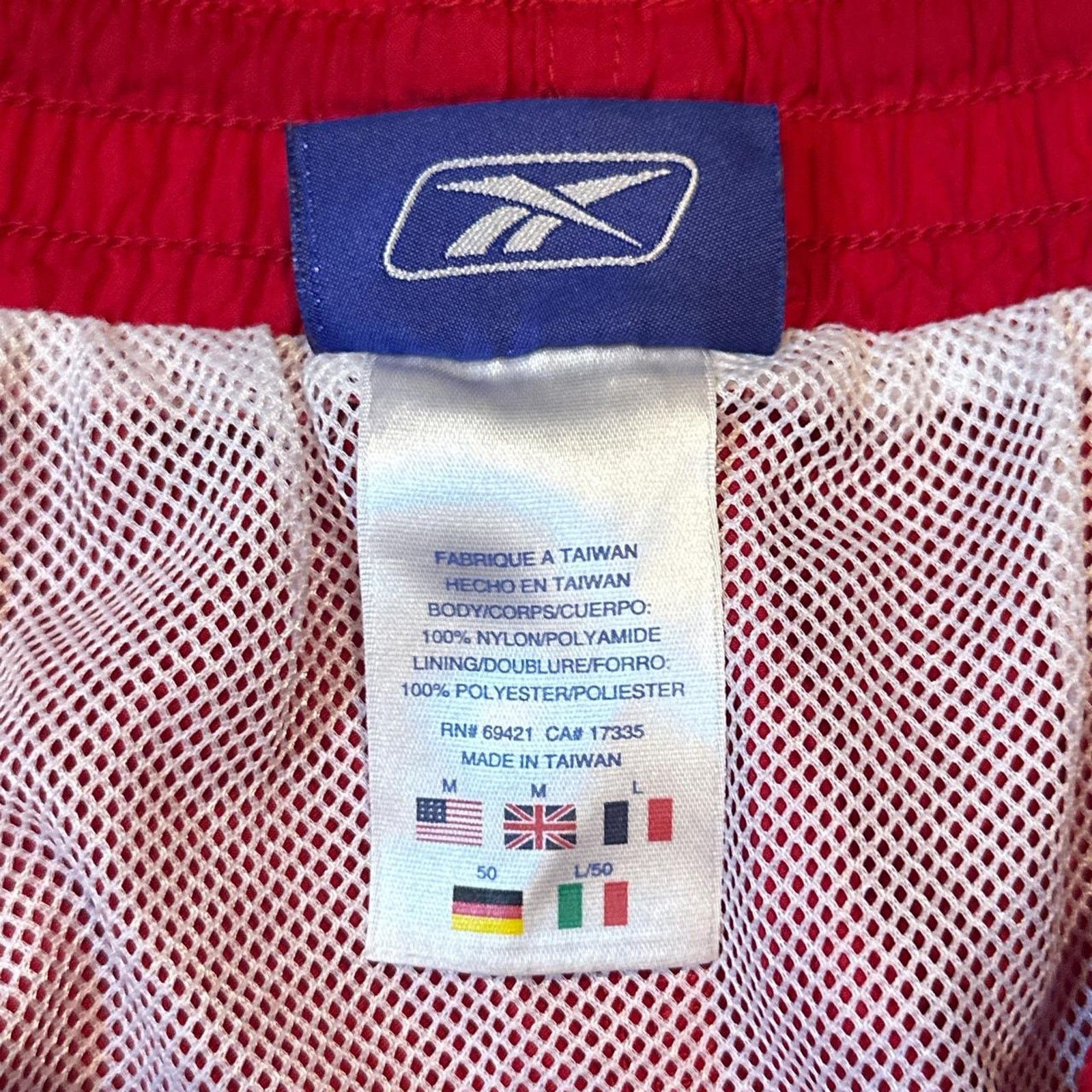 Reebok Vintage Y2K Red Reebok Nylon Shorts Size M Size US 30 / EU 46 - 4 Thumbnail