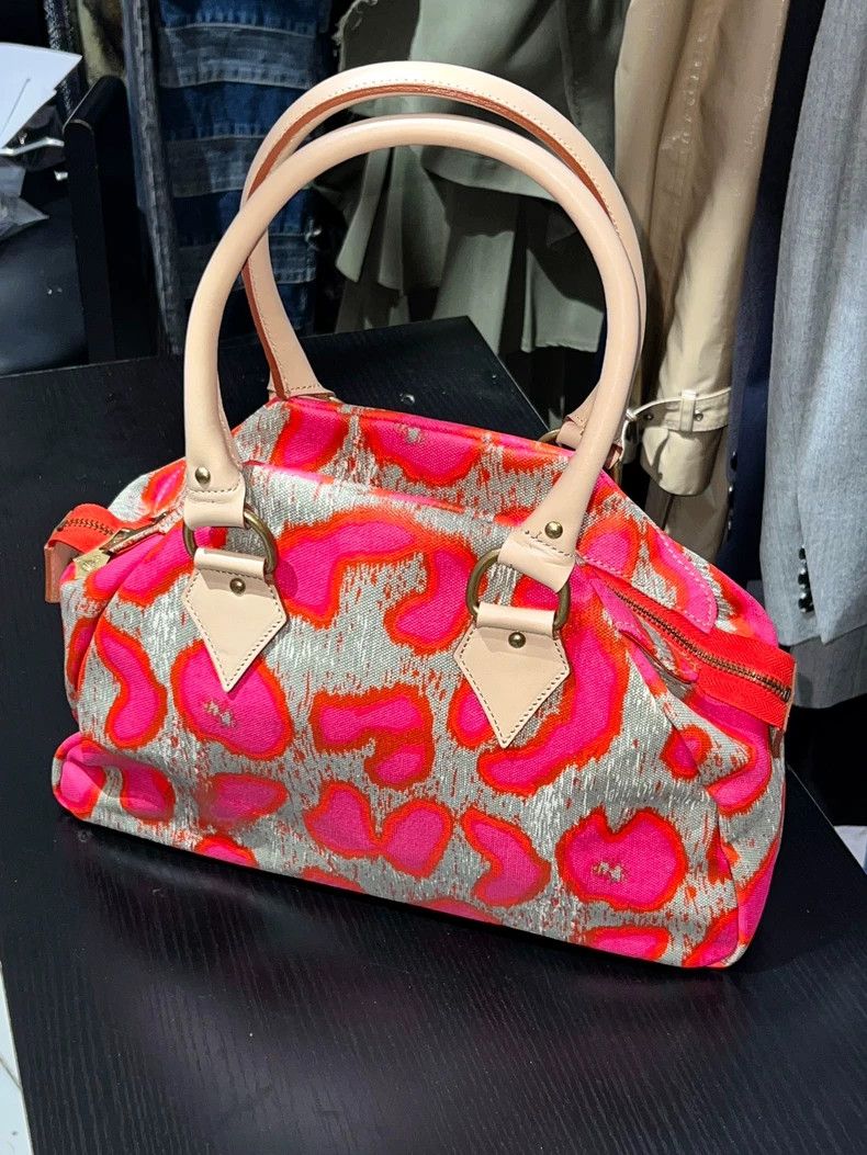 Vivienne Westwood Vivienne Westwood size os Pink leopard print bowling bag ha Size ONE SIZE - 2 Thumbnail