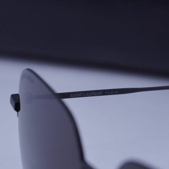 Saint Laurent Paris Saint Laurent SL410 WIRE 002 Sunglasses Black Square Frame Size ONE SIZE - 2 Thumbnail