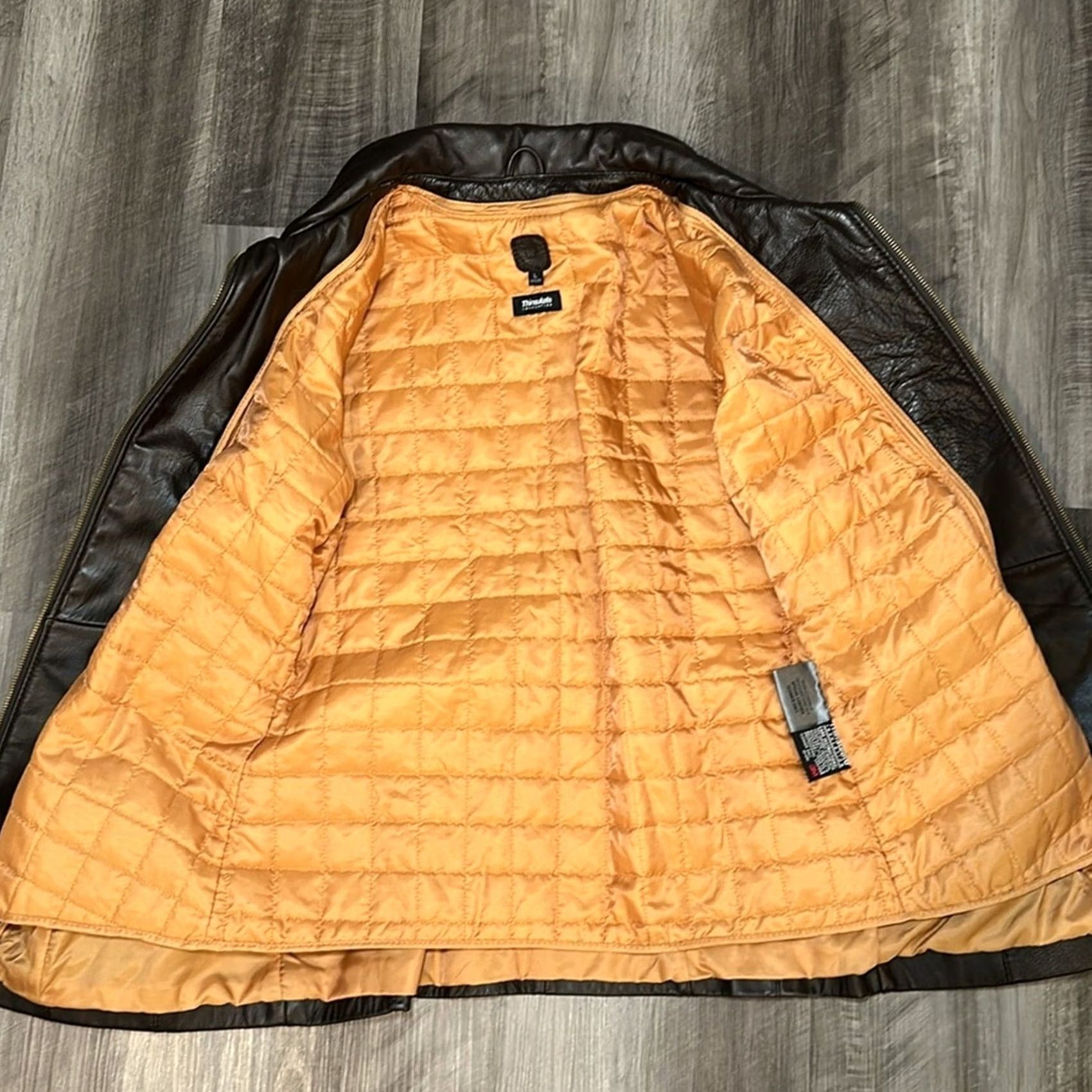 Vintage VINTAGE Wilson’s Leather Bomber Jacket Brown Leather Thinsulate Insulation Womens Large Jacket Size L / US 10 / IT 46 - 7 Thumbnail