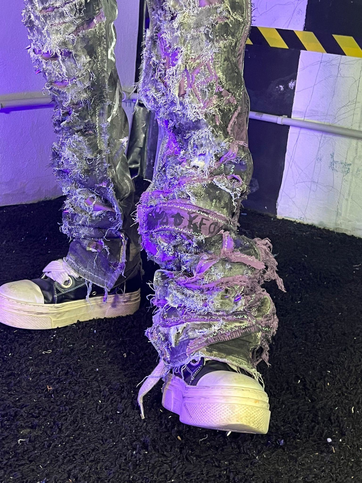 Japanese Brand Cyberpunk Punk Rave Goth Opium Streetwear Custom Jeans Size US 30 / EU 46 - 4 Thumbnail
