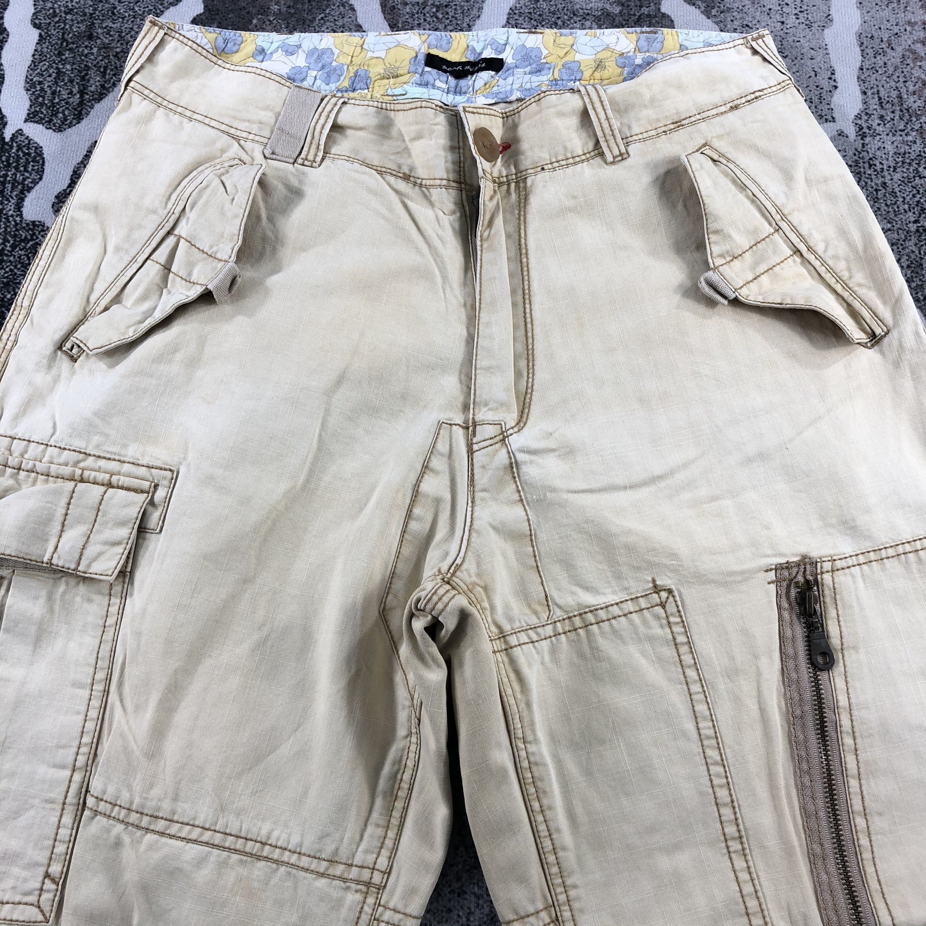 Japanese Brand Stra Raggio Cargo Pants Multipocket Tactical Trousers Size US 34 / EU 50 - 3 Thumbnail