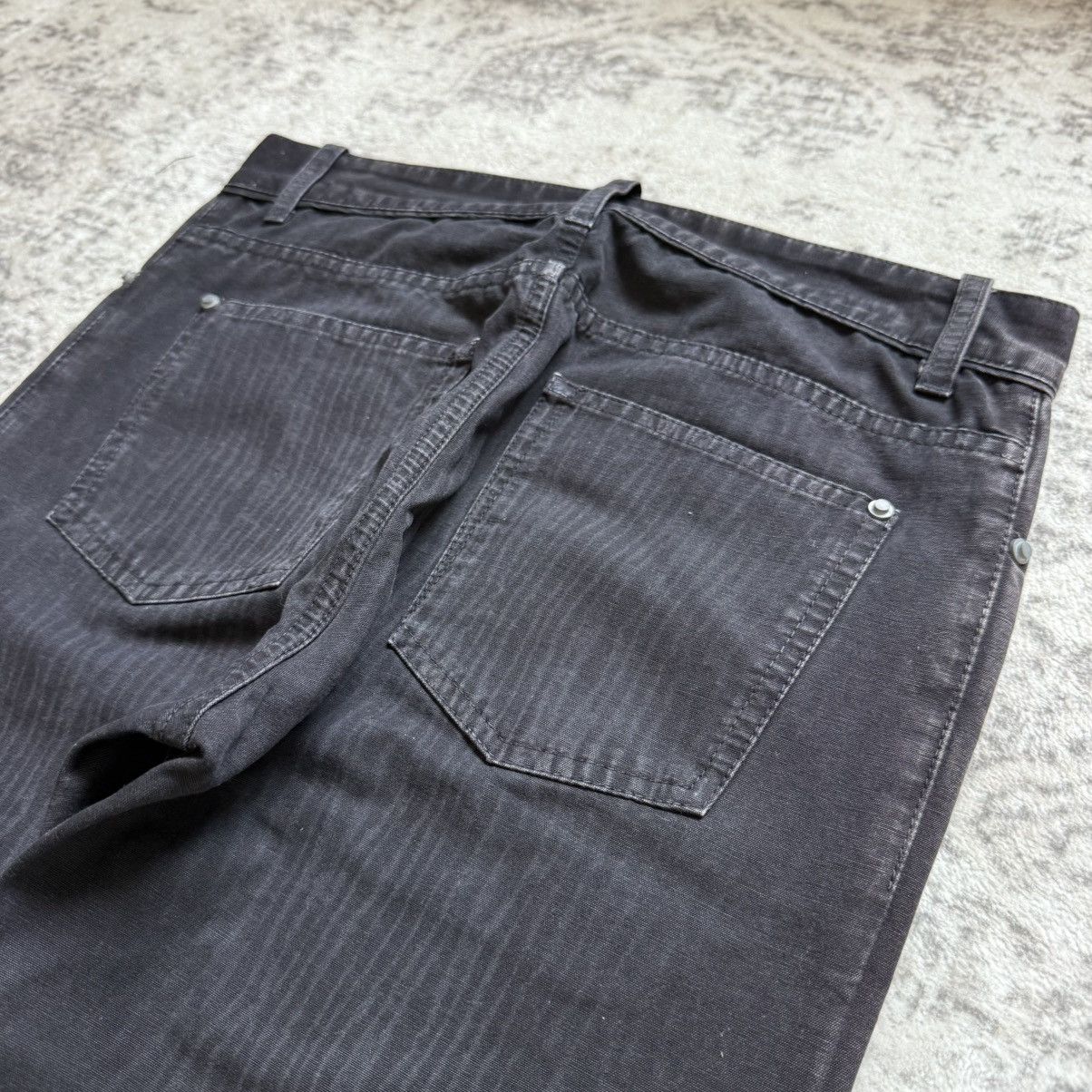 Balenciaga FW12 Balenciaga Wood Grain Texture Archive Denim Jeans Size US 28 / EU 44 - 10 Thumbnail